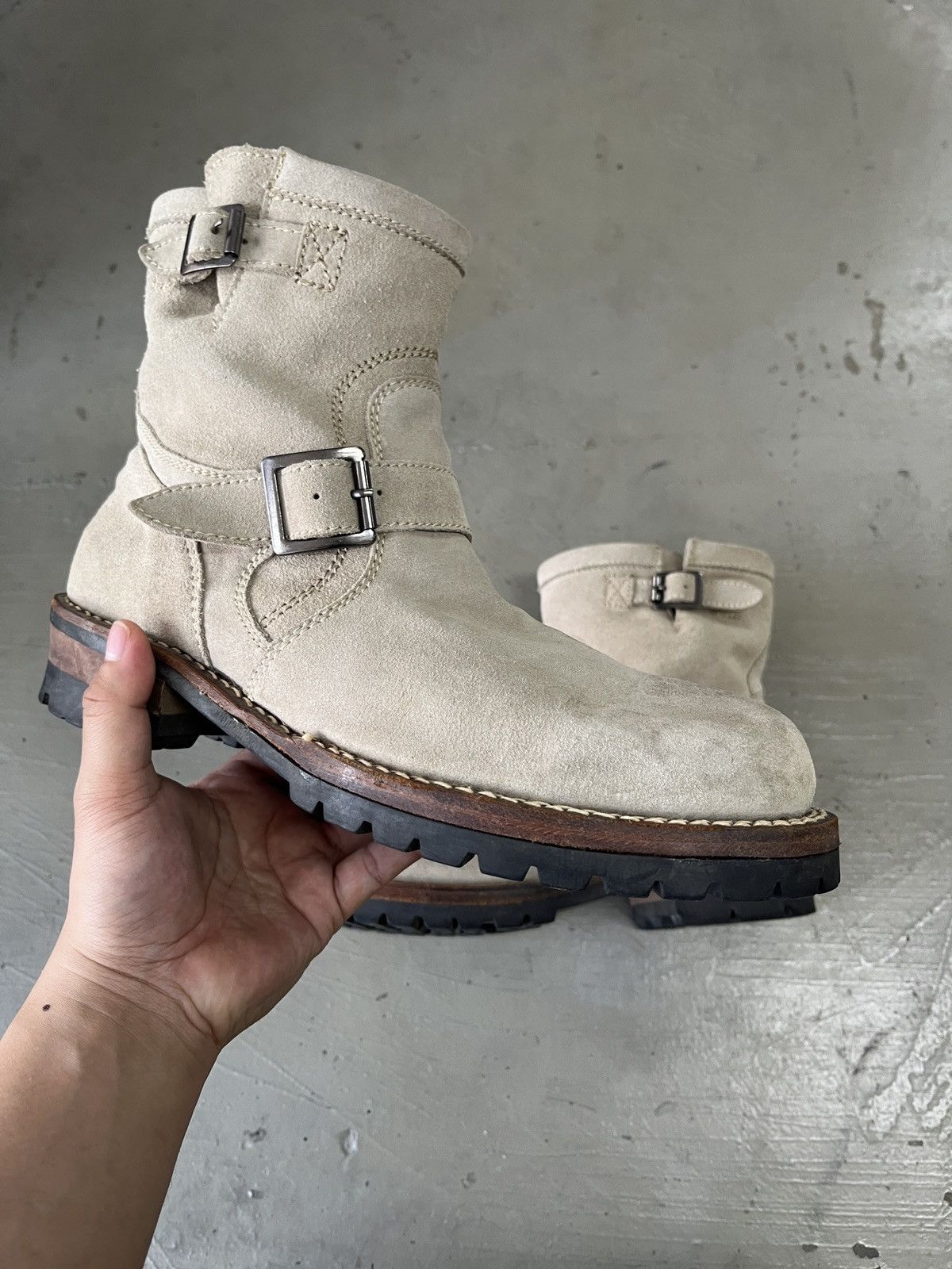 Dirk Bikkembergs Archive Japan Jackrose Suede Leather Engineer Boots Size US 9 / EU 42 - 6 Thumbnail