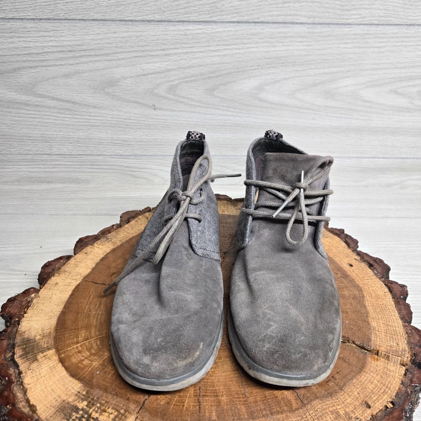 Ugg UGG Chukka Boots Mens 8 Gray Wool Suede Round Toe Lace Up Casual Vintage No 1018442 Size US 8 / EU 41 - 3 Thumbnail