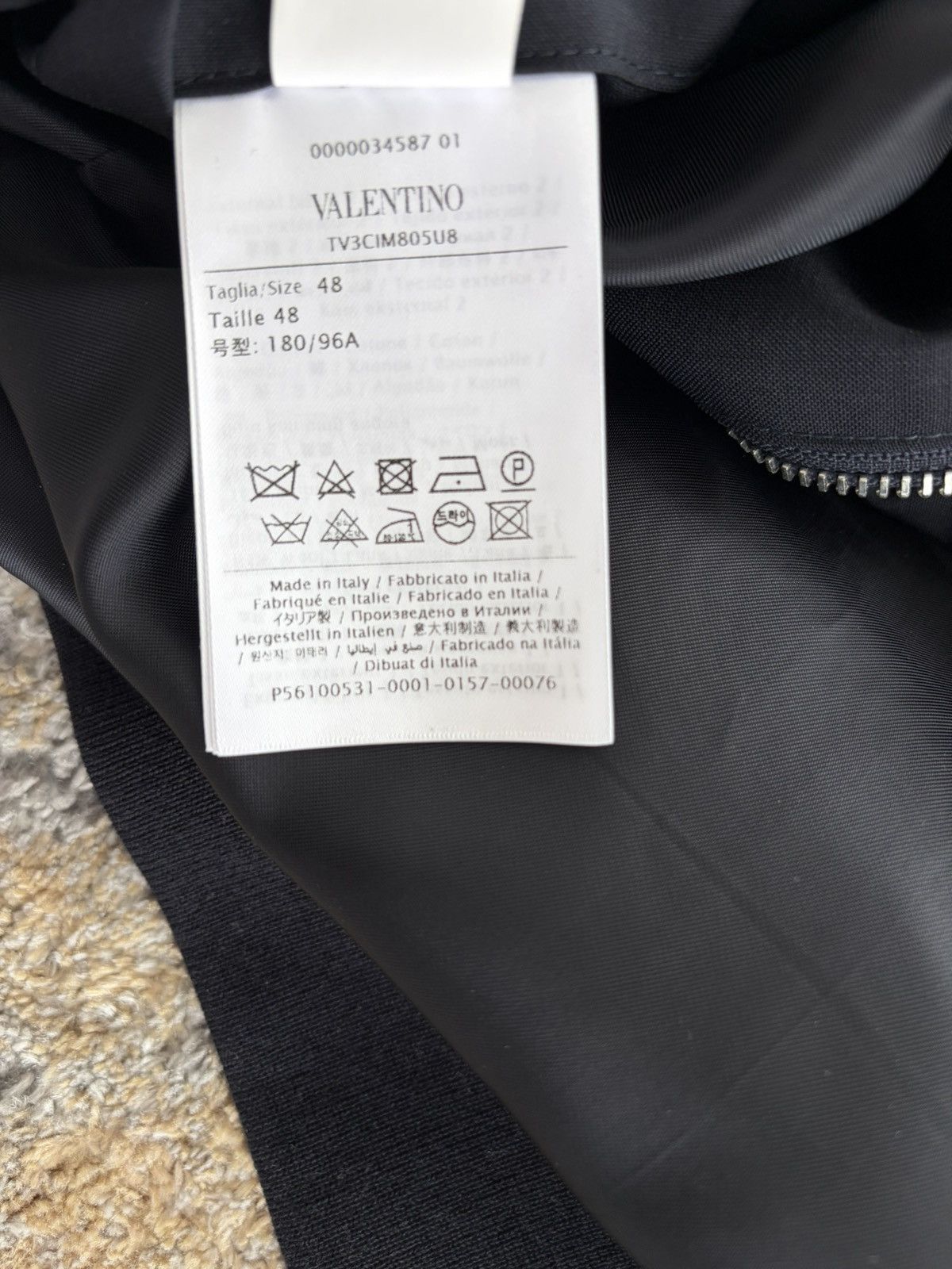 Valentino Valentino Track Jacket Navy Blue Red Stripe Size US M / EU 48-50 / 2 - 5 Thumbnail