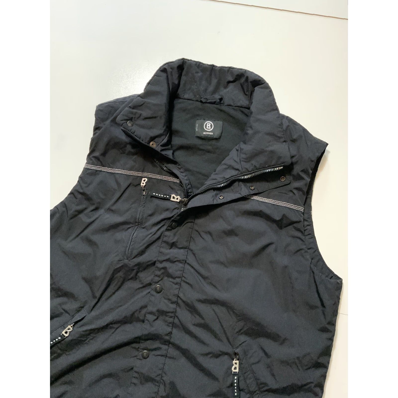 Bogner VINTAGE Bogner Black Made In USA Fiberfill Puffer Ski Snowboarding Zip Vest Jacket Sz.46 Men Size US S / EU 44-46 / 1 - 6 Thumbnail