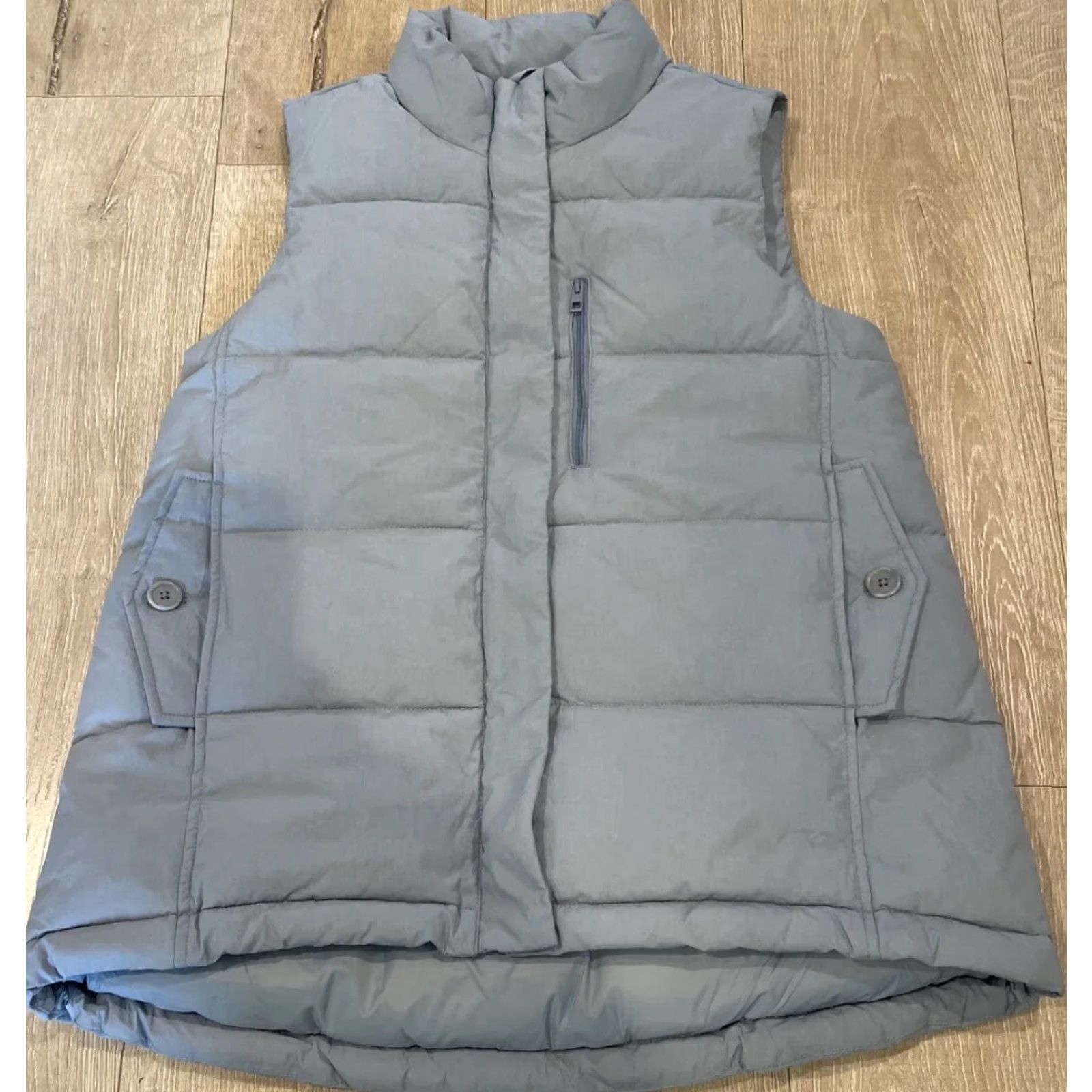 Madewell Madewell Zip-Up Puff Puffer Vest Size XXS Blue New NWT NH848 BLUE Size XXS / US 00 / IT 34 - 2 Thumbnail