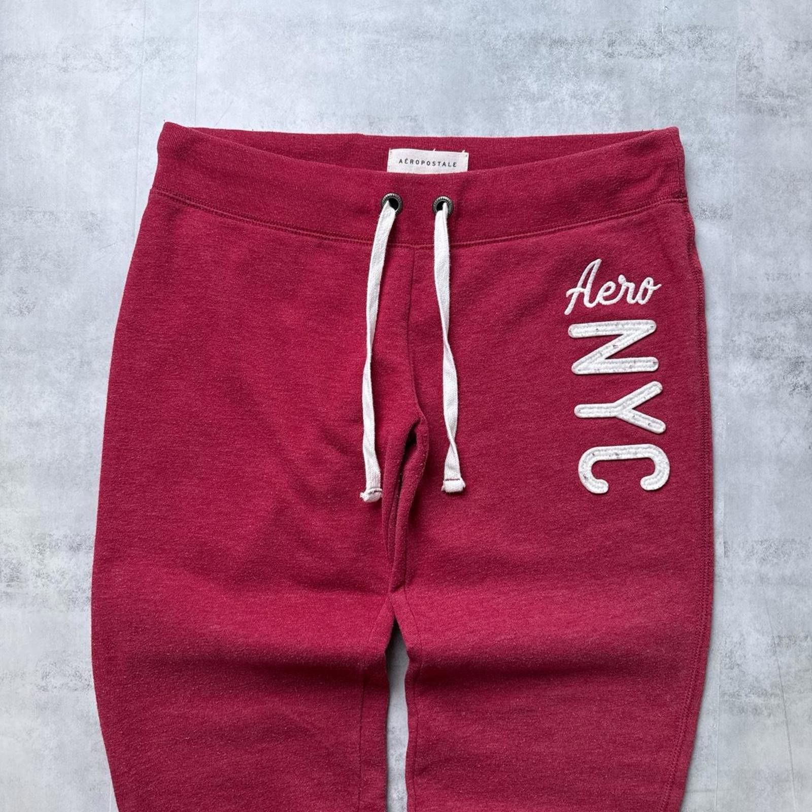 Aeropostale Y2K Aeropostale 00s Red Sweatpants Size 28" / US 6 / IT 42 - 2 Thumbnail