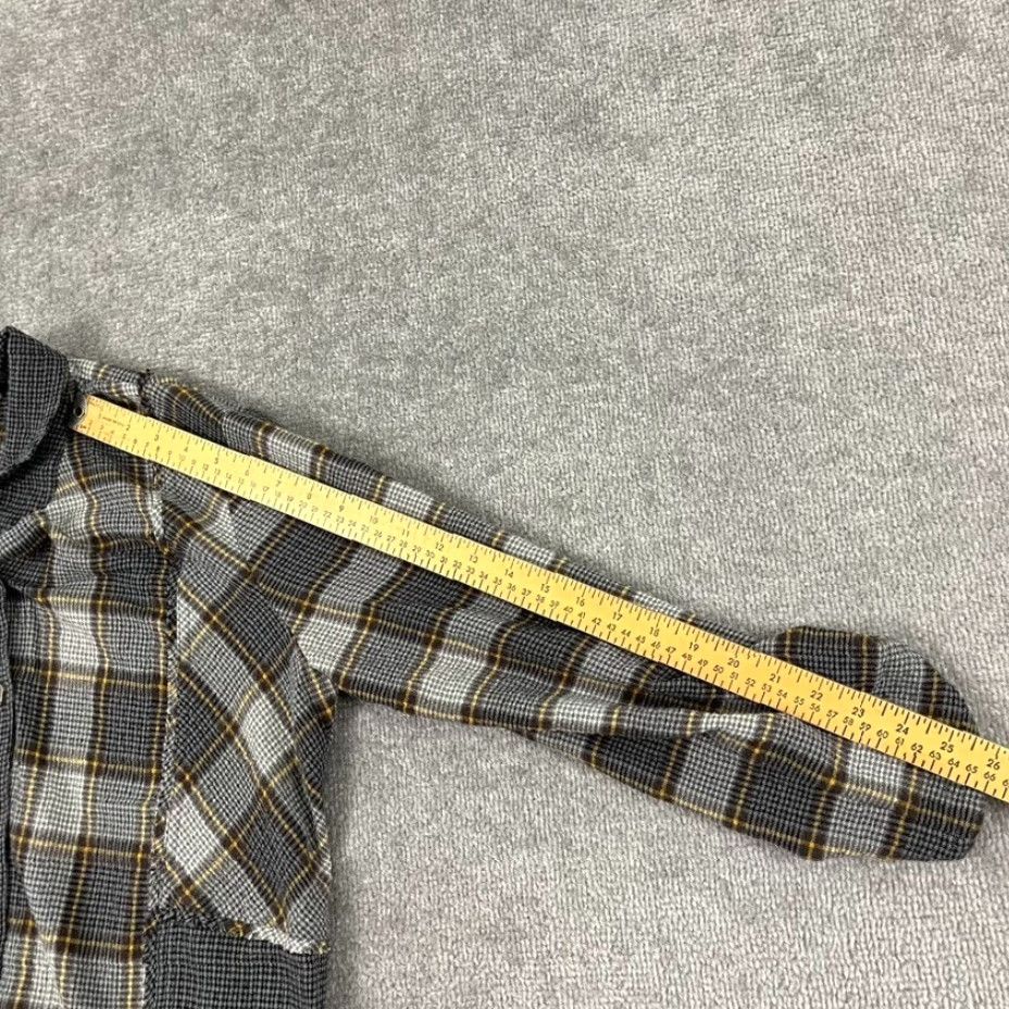 Habitat HABITAT Shirt Womens Large Gray Plaid Harvest Roll Tab Long Sleeve Tunic Top Multicolor Size L / US 10 / IT 46 - 6 Thumbnail