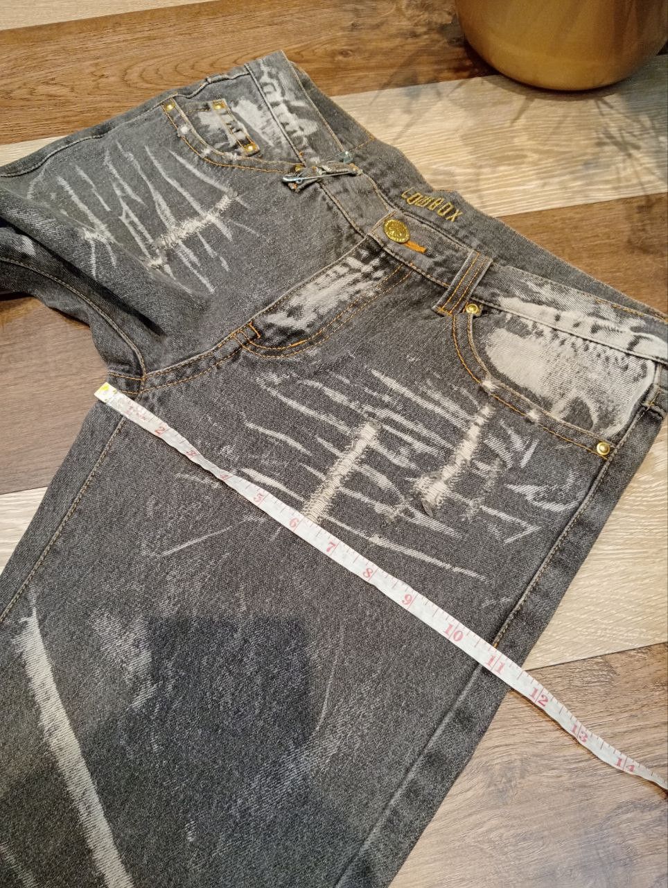 LOWBOX LOWBOX JAPAN FLARED DISTRESSED JEANS Size US 33 - 16 Thumbnail