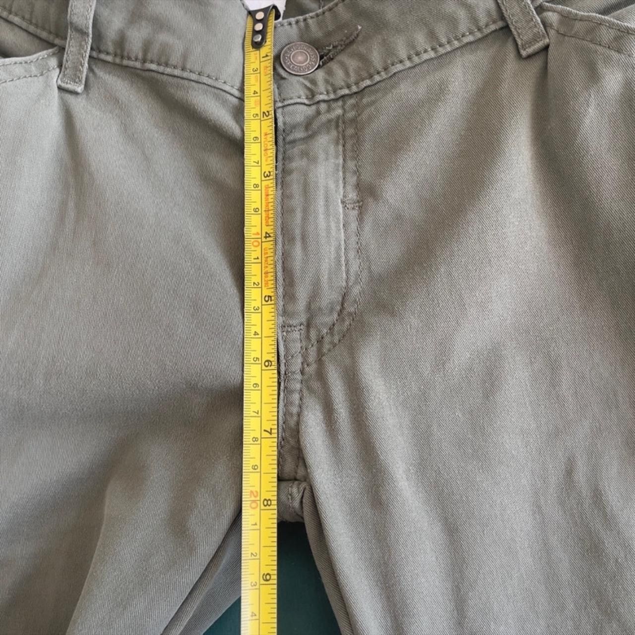 Levi's Levis Women Slim Cargo Jeans Pants Khaki Ankle Zip Stretch Size 27" / US 4 / IT 40 - 7 Thumbnail