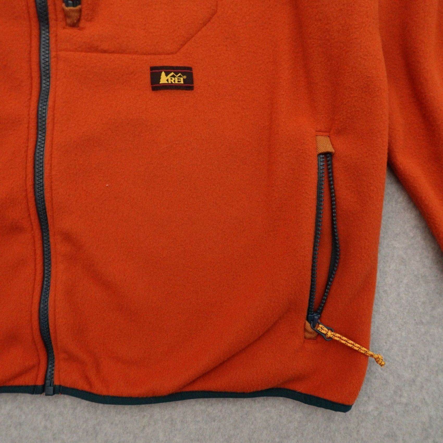 Vintage VINTAGE REI Jacket Womens 1XL Orange Full Zip Fleece with Pockets Outdoor 26x25 Size XL / US 12-14 / IT 48-50 - 7 Thumbnail