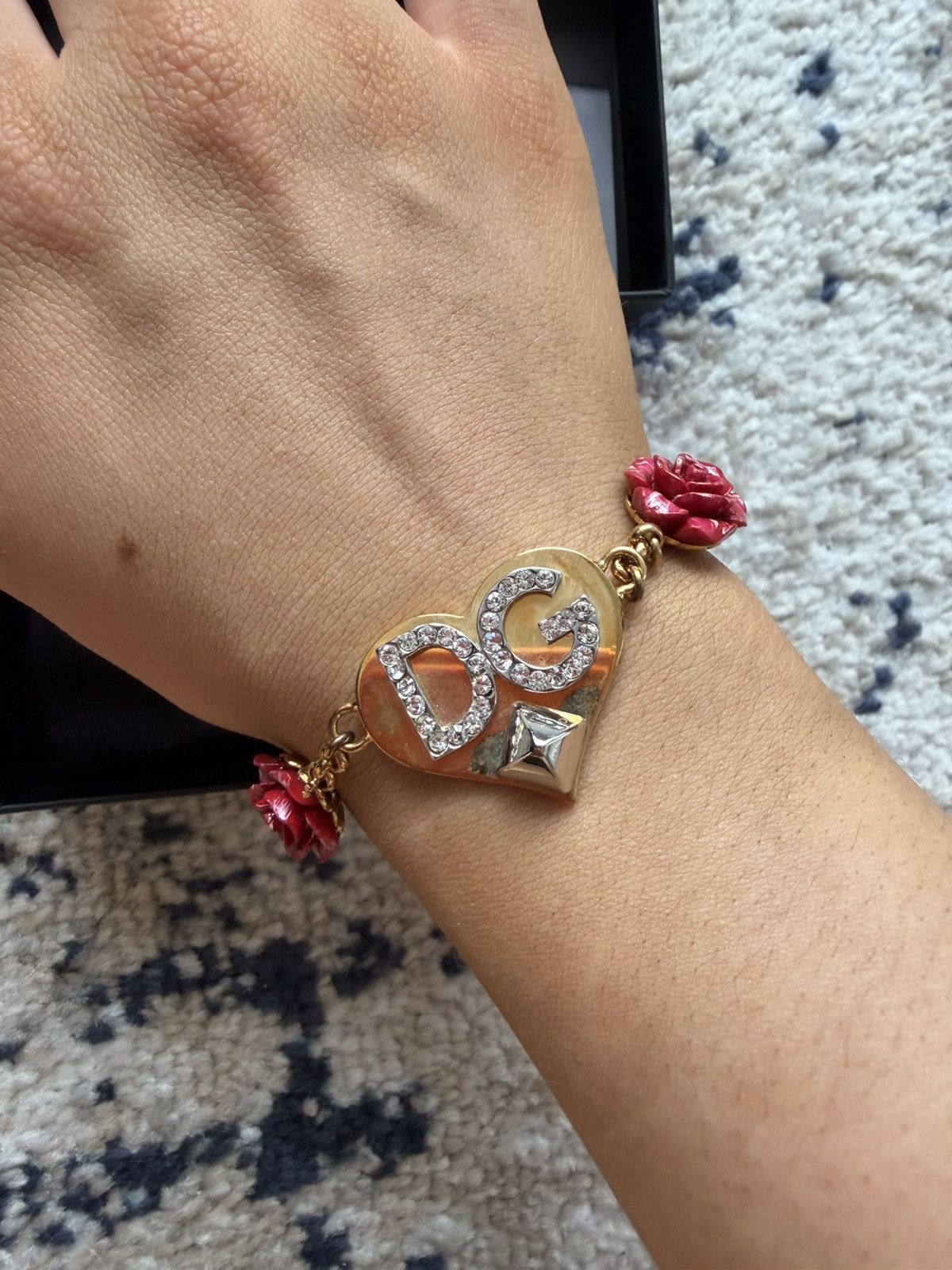 Dolce & Gabbana Dolce & GABBANA heart and DG logo charm bracelet Size ONE SIZE - 5 Thumbnail