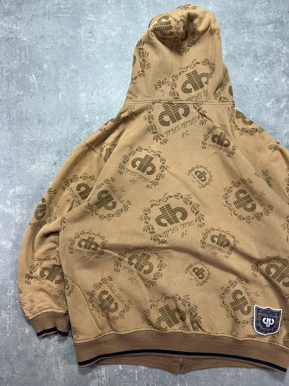 Pelle Pelle 00s Pelle Pelle Embroidered Multilogo Baggy Heavy Zip Hoodie Size US XXL / EU 58 / 5 - 12 Thumbnail