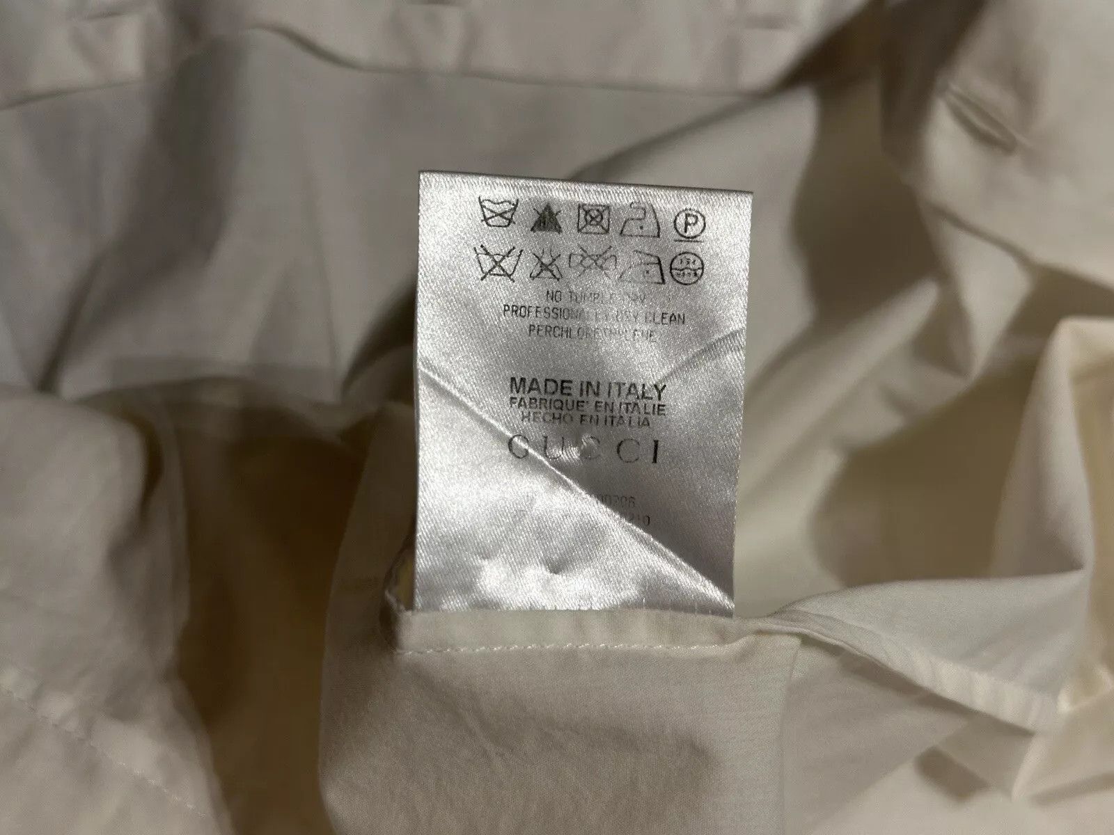 Gucci Vintage Gucci by Tom Ford Archive Cotton Shirt with Tie Size S / US 4 / IT 40 - 13 Thumbnail