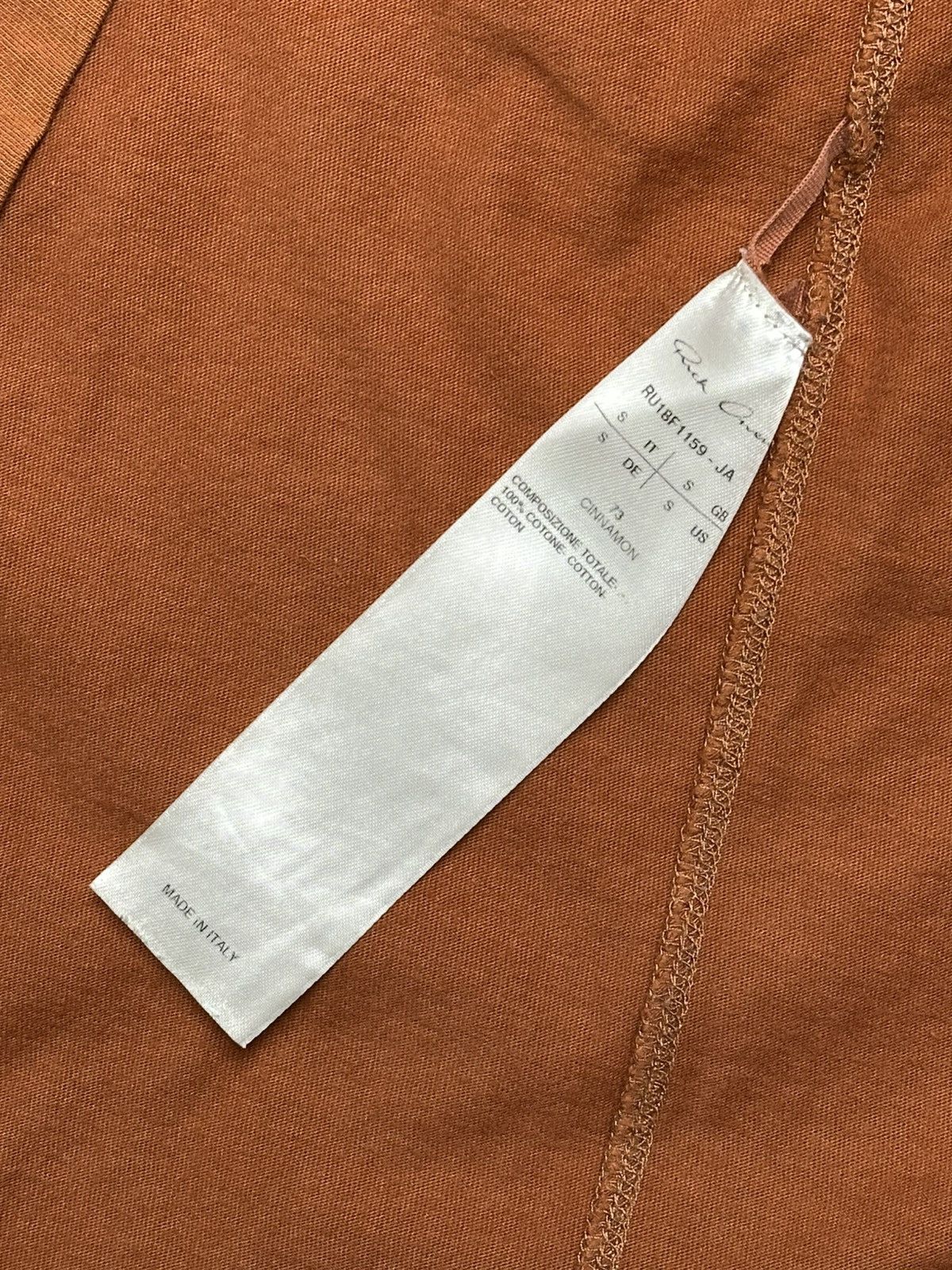 Rick Owens Rick Owens FW18 Cinnamon Tank Top Size US S / EU 44-46 / 1 - 4 Thumbnail