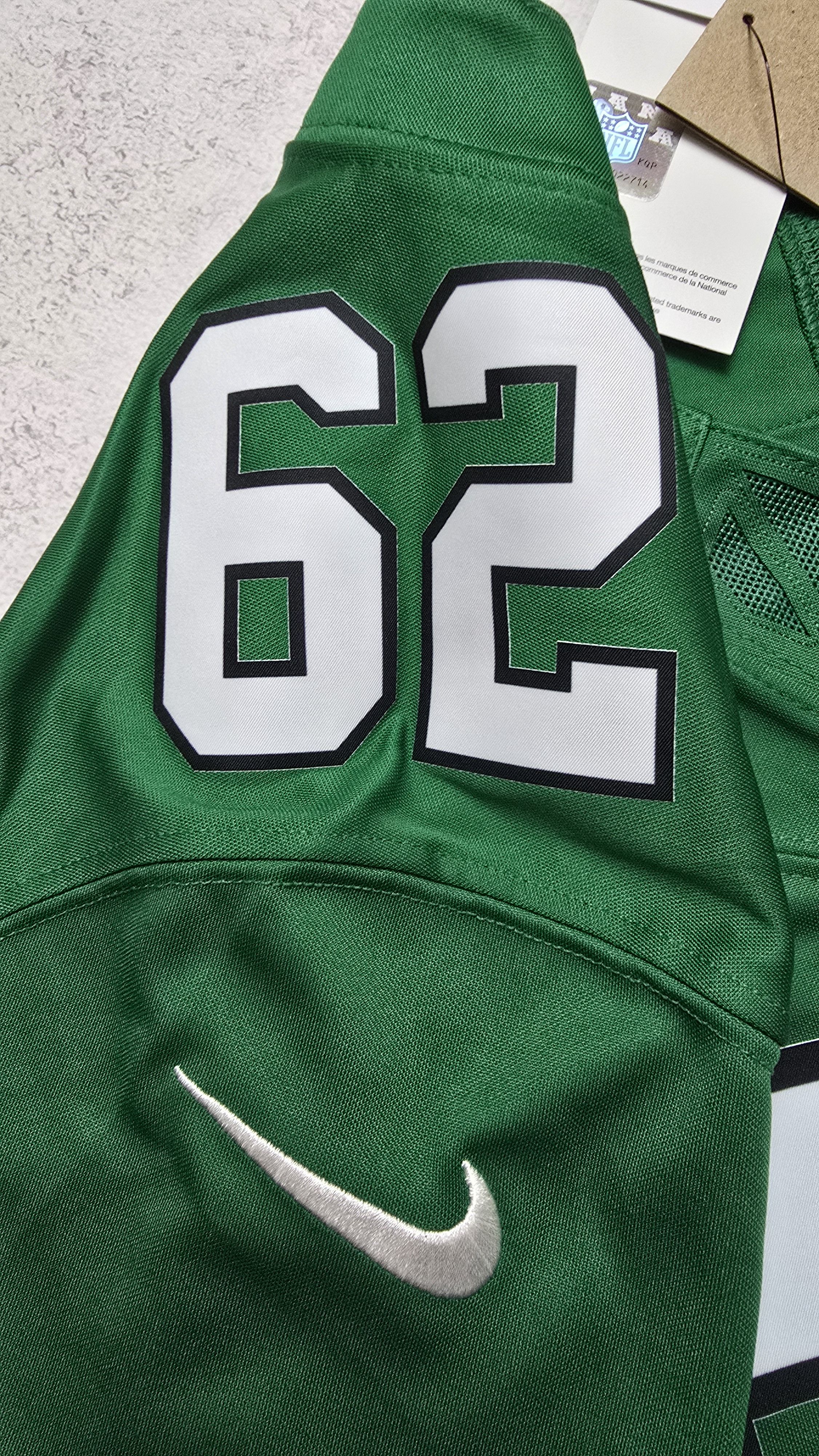 Nike Jason Kelce Philadelphia Eagles FUSE Limited Jersey Kelly Size US XL / EU 56 / 4 - 8 Thumbnail