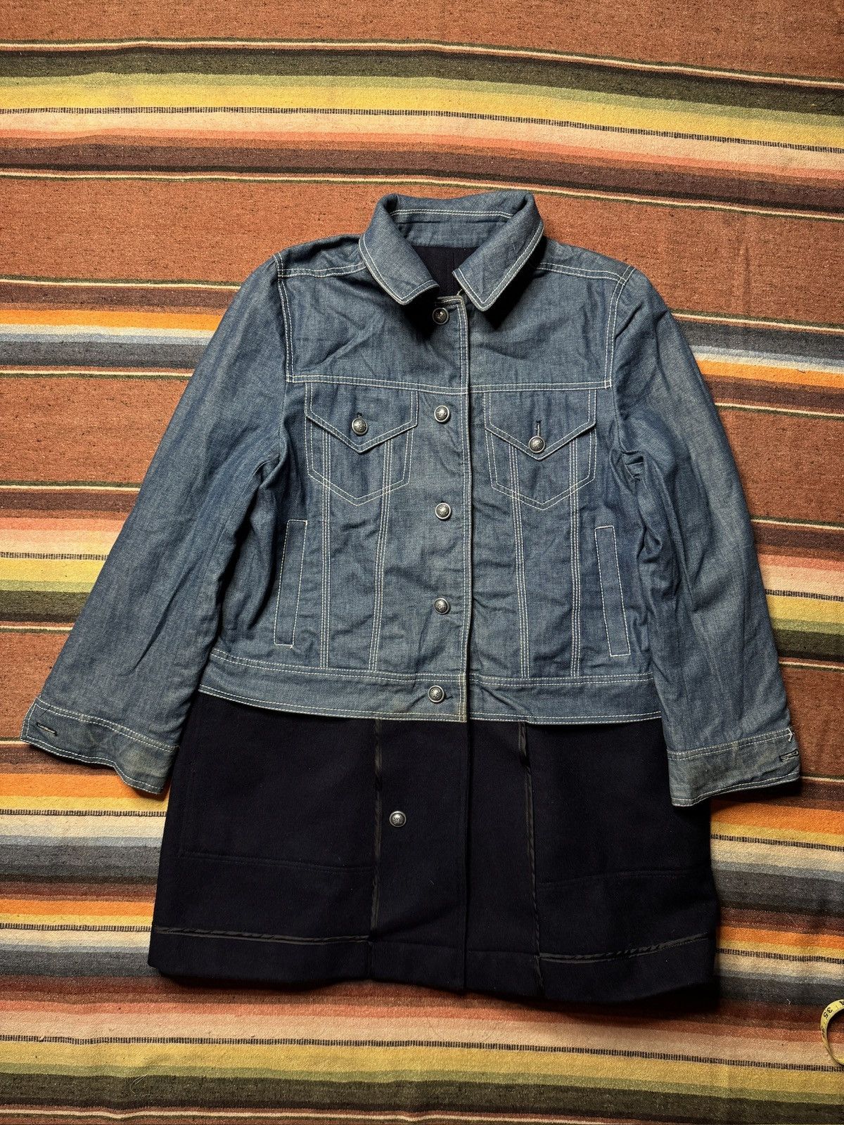 Moschino Cheap and Chic by Moschino Denim Jacket Coat Size L / US 10 / IT 46 - 13 Thumbnail