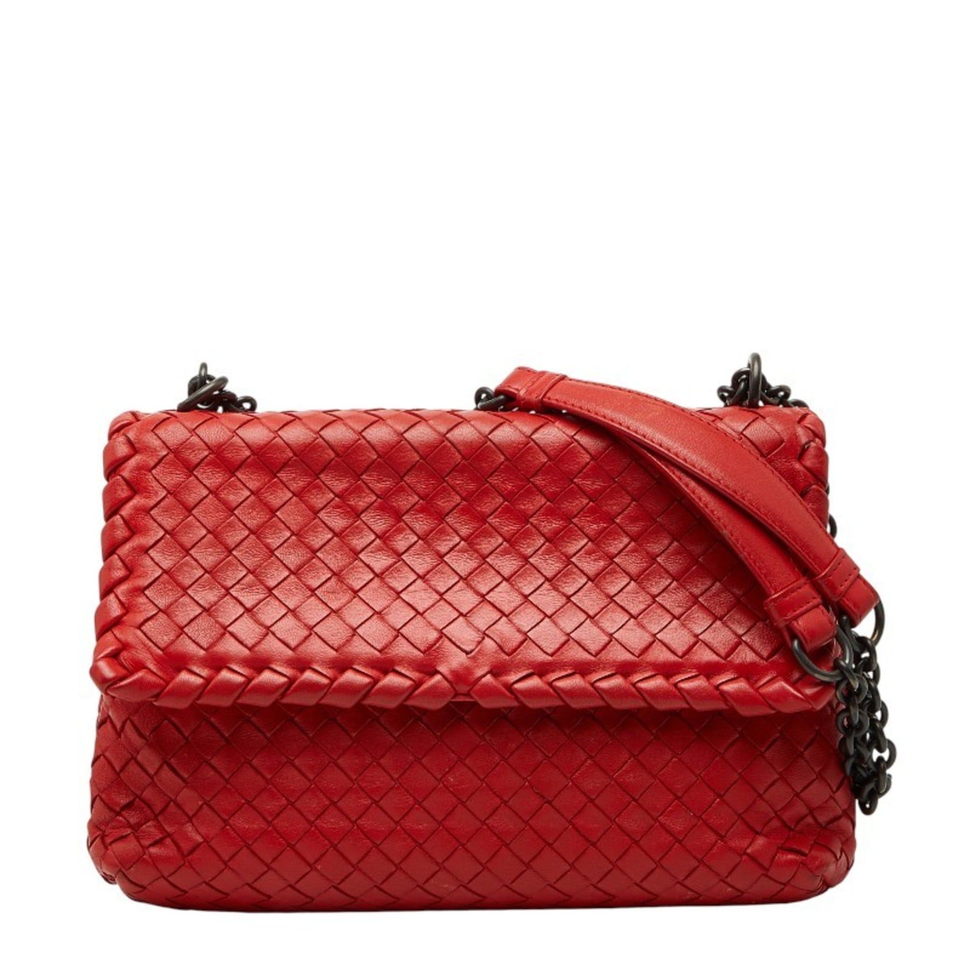 BOTTEGA VENETA 652188 Maxi Intrecciato bag Backpack Tomato Red BOTTEGA VENETA 652188 Maxi Intrecciato Backpack, Nylon  main image 2