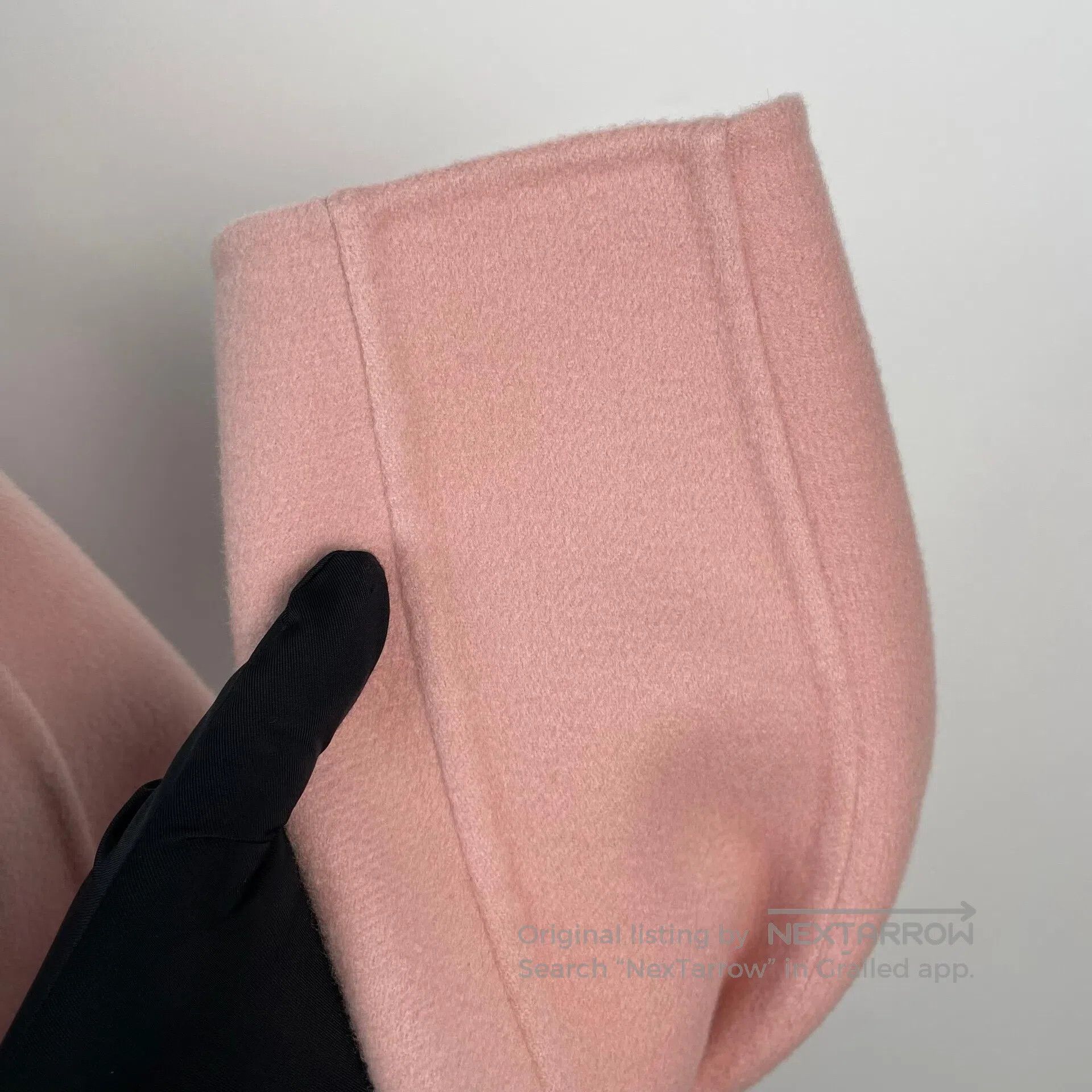 Loro Piana LORO PIANA Light Pink Baby Cashmere Volcano Collar Coat| Size S / US 4 / IT 40 - 4 Thumbnail