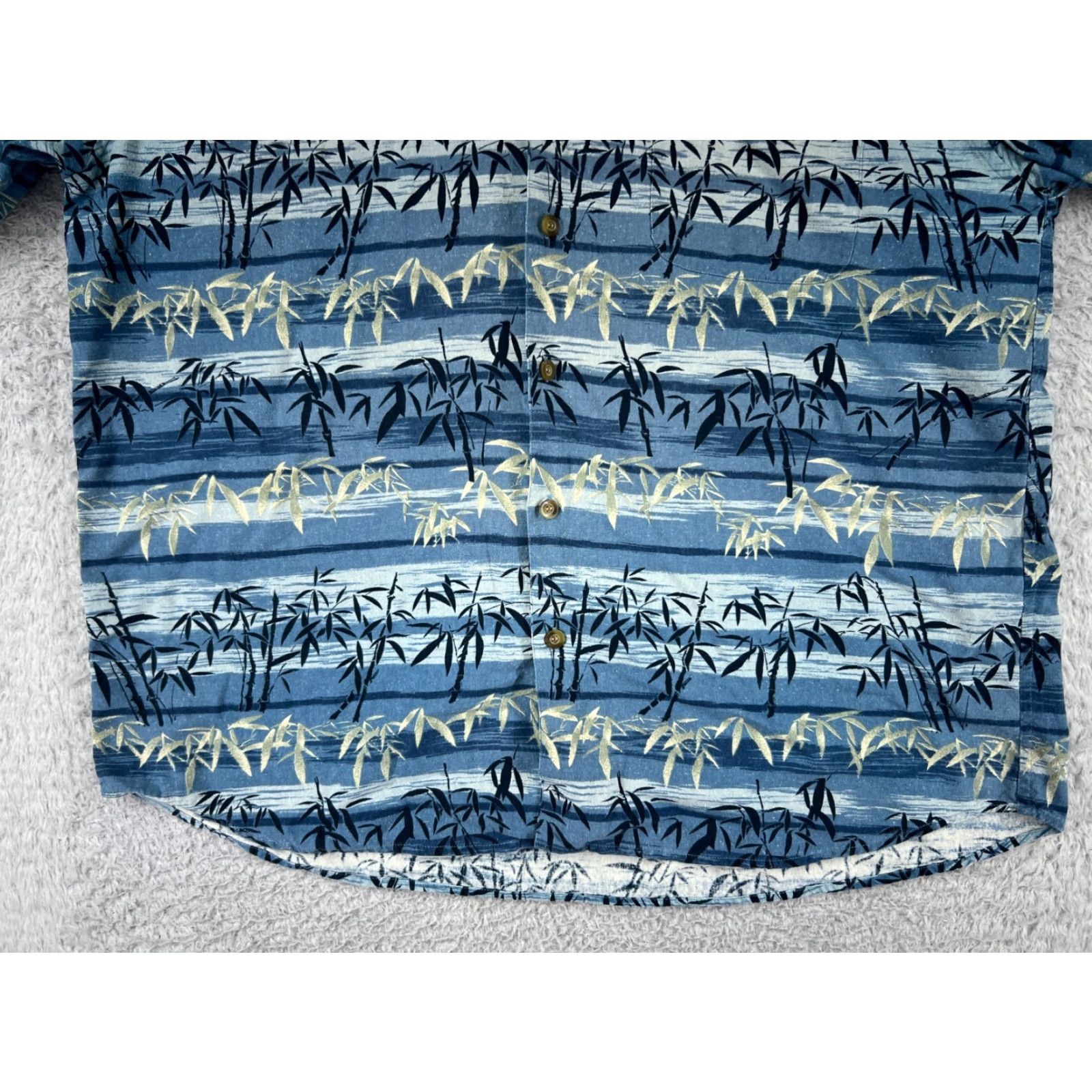Vintage Summa Shirt Men XL Blue Palm Tree Silk Blend Short Sleeve Hawaiian Button-Up Casual Size US XL / EU 56 / 4 - 7 Thumbnail