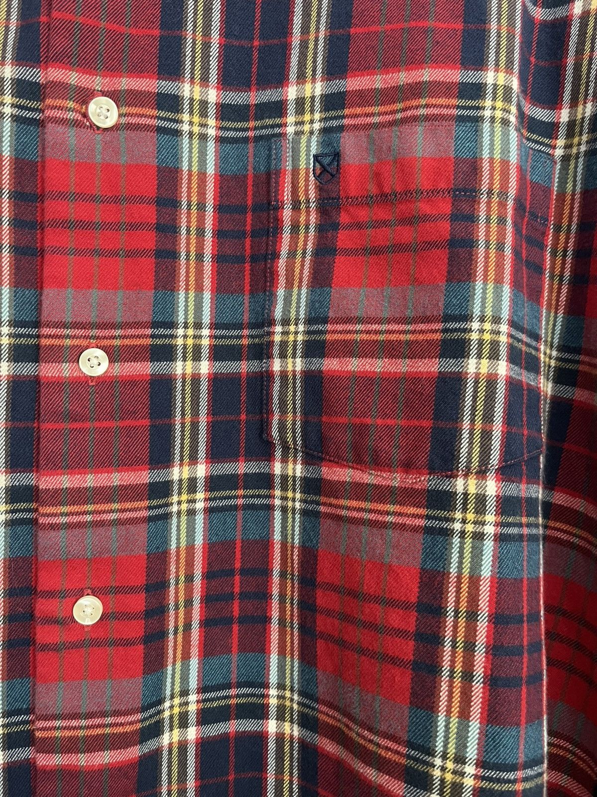 Barbour Barbour XL Red & Blue Plaid Shirt Size US XL / EU 56 / 4 - 3 Thumbnail