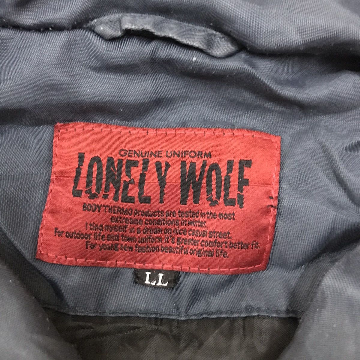 Japanese Brand Vintage Lonely Wolf Double Pocket Zipper Bomber Jacket Size US L / EU 52-54 / 3 - 12 Thumbnail