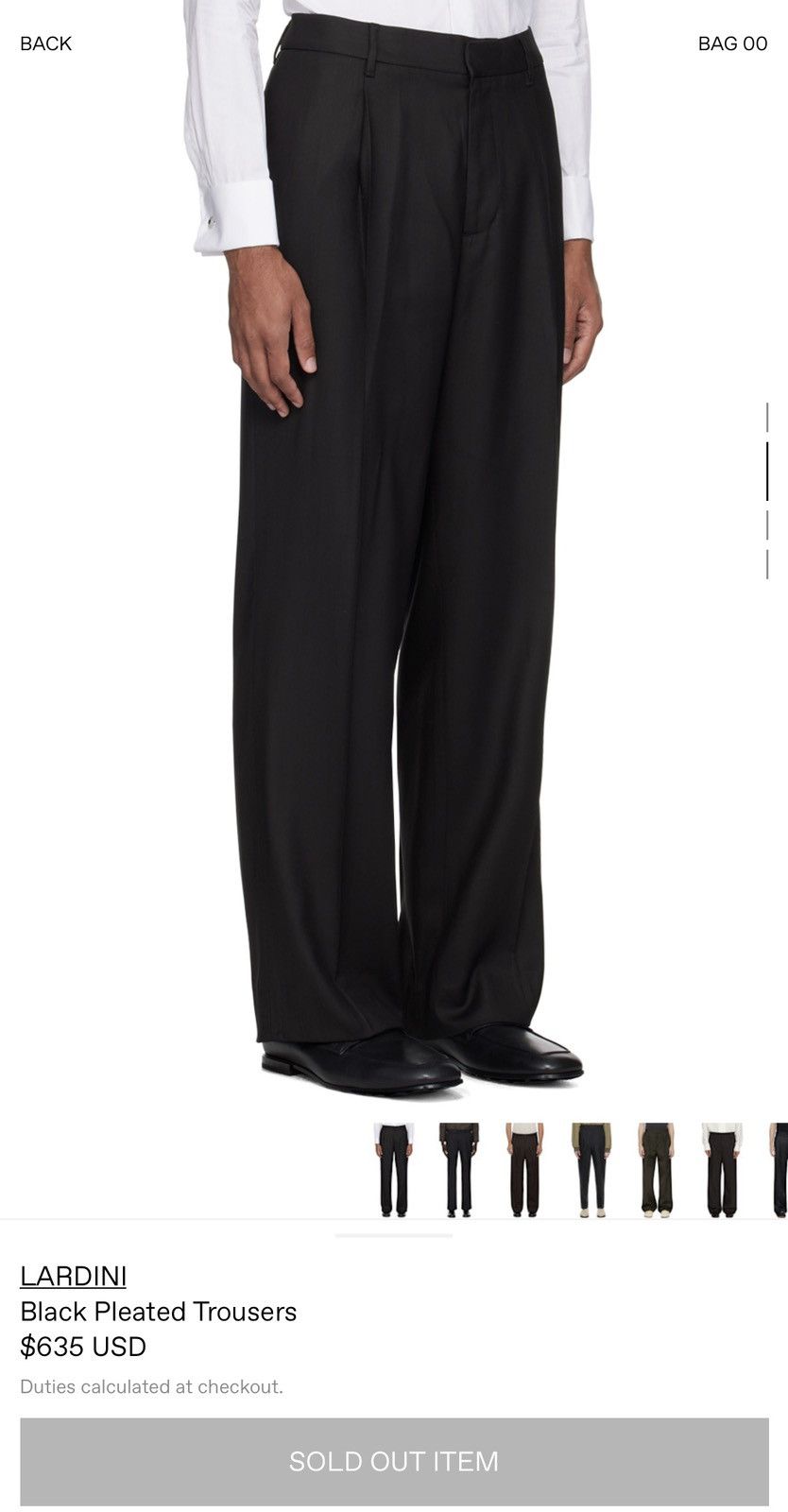 Lardini Lardini Black Pleated Trousers Size US 38 / EU 54 - 2 Thumbnail