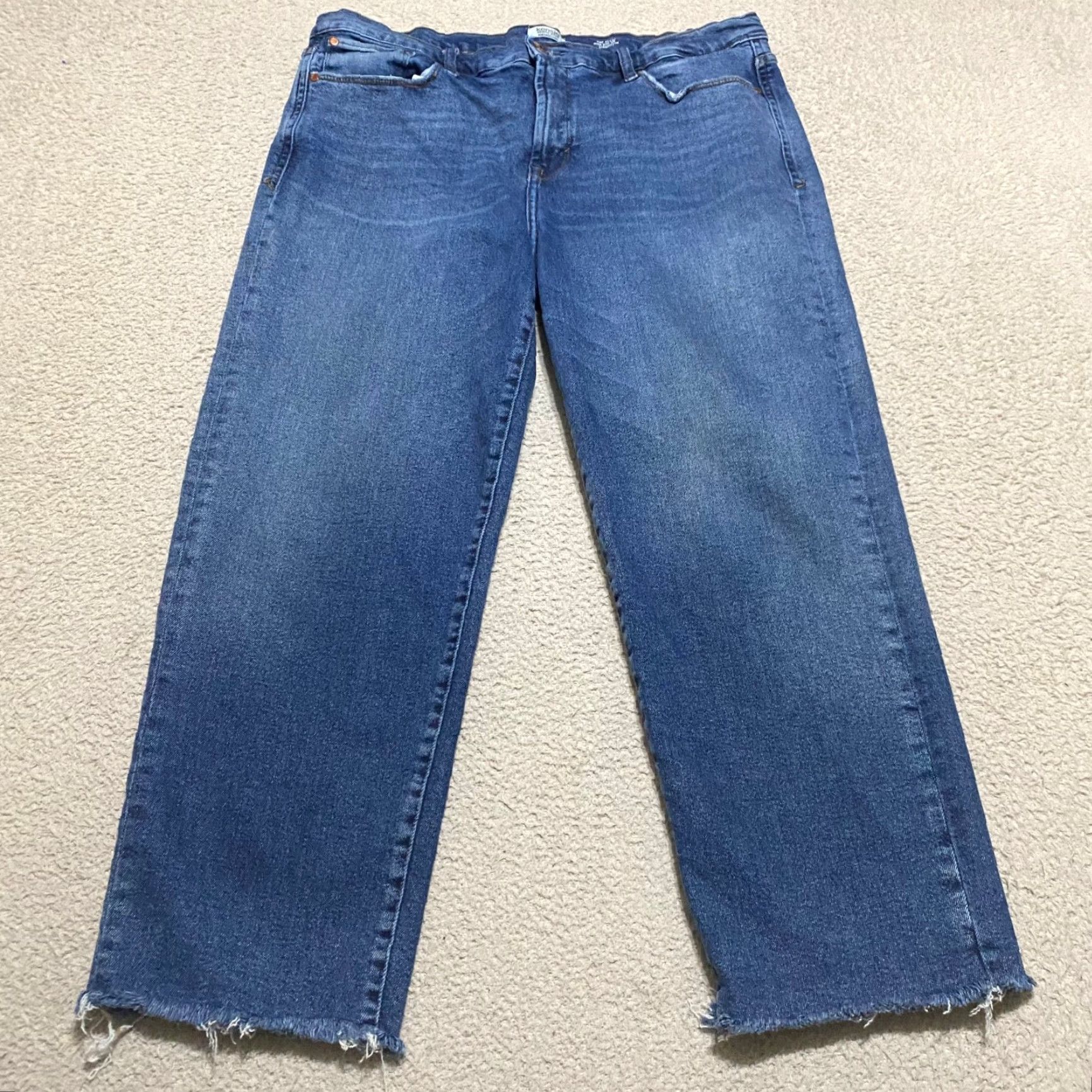 Vintage Kensie Jeans Jeans Blue Kensie Womens 18W Plus Medium Wash High Rise Straight 5-Pocket Denim Size 40" / US 18 - 2 Thumbnail