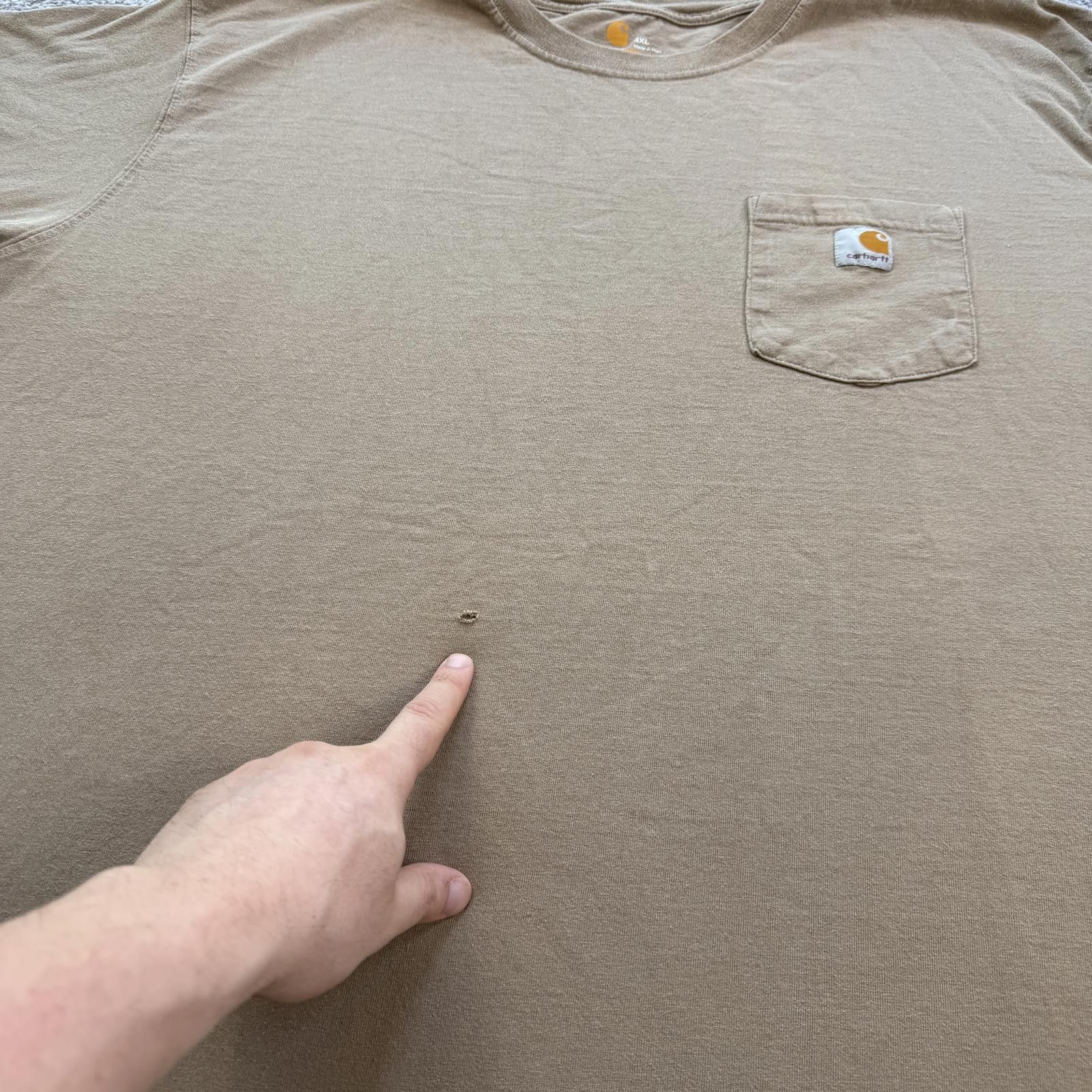 Carhartt Carhartt K87 Original Fit Short Sleeve Pocket T Shirt Men L Size US XXL / EU 58 / 5 - 5 Thumbnail