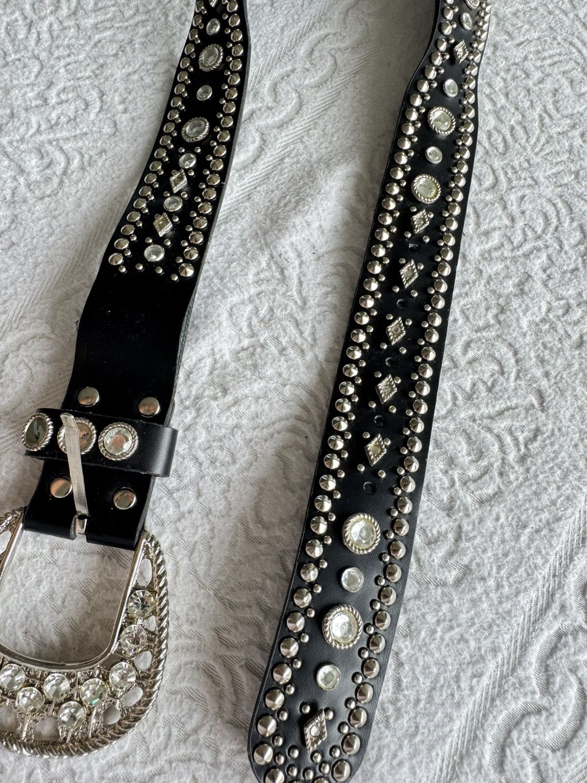 Japanese Brand Clichy Bling Studded Belt Size ONE SIZE - 6 Thumbnail