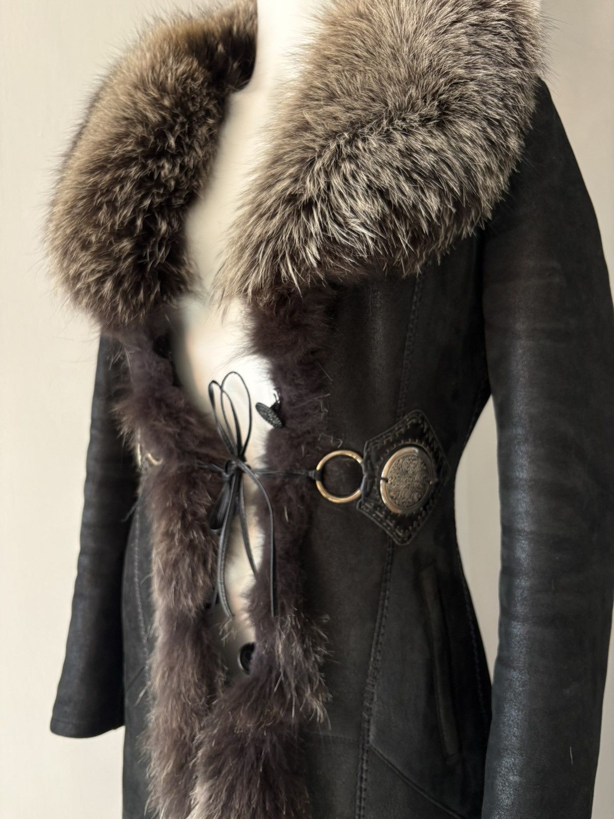Vintage y2k leather coat Size XS / US 0-2 / IT 36-38 - 8 Thumbnail