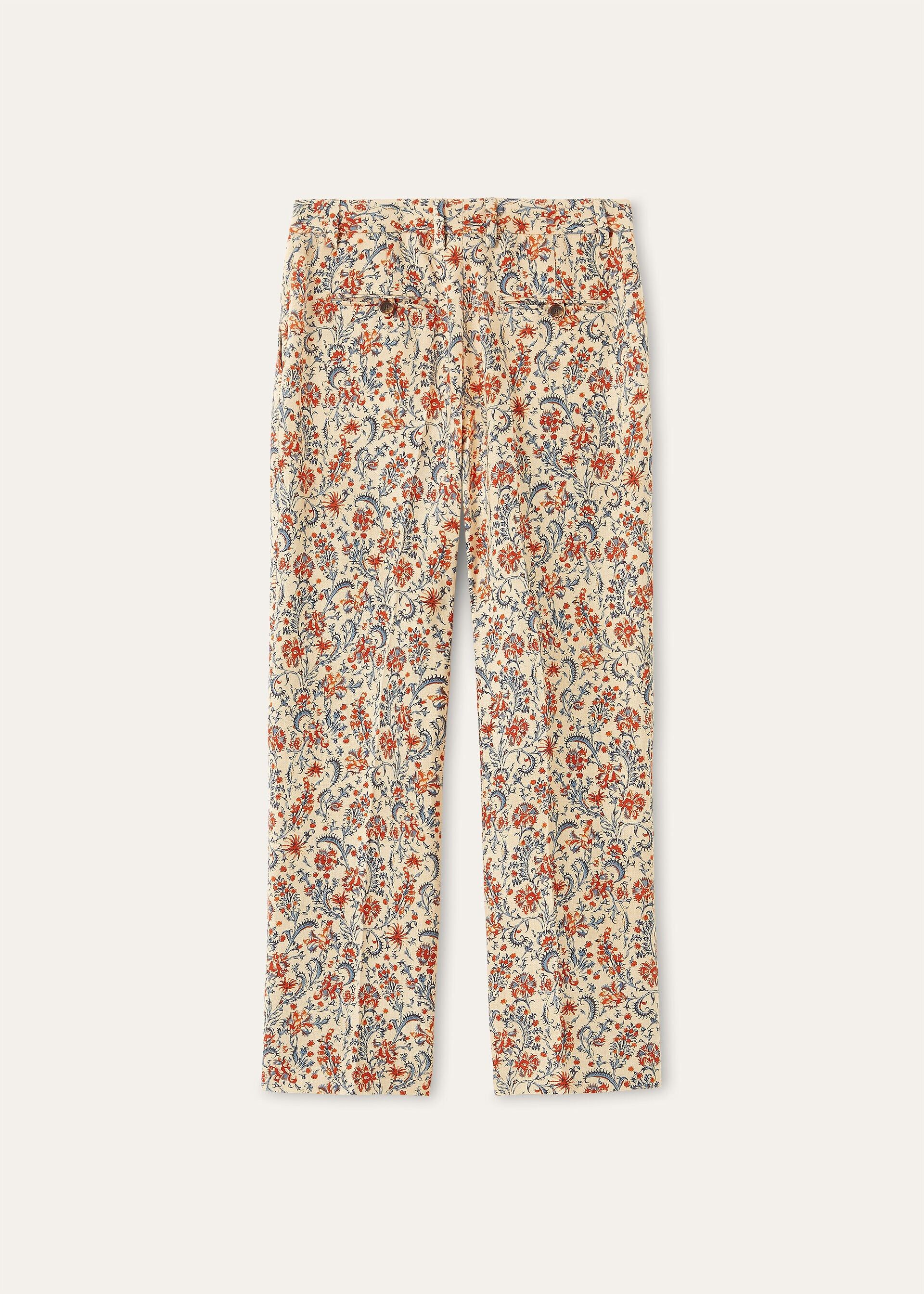 Loro Piana os11x0426 FAQ5827 Dermot Pant in Beige/Red Size 28" / US 6 / IT 42 - 1 Thumbnail