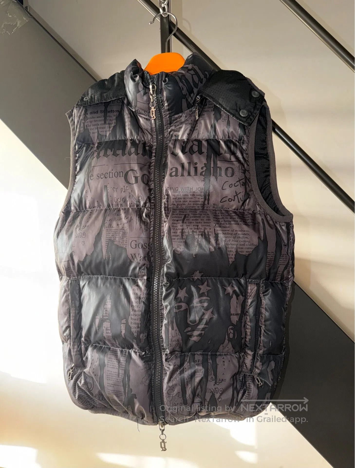 John Galliano John Galliano Newspaper Down Vest. Size US S / EU 44-46 / 1 - 1 Thumbnail