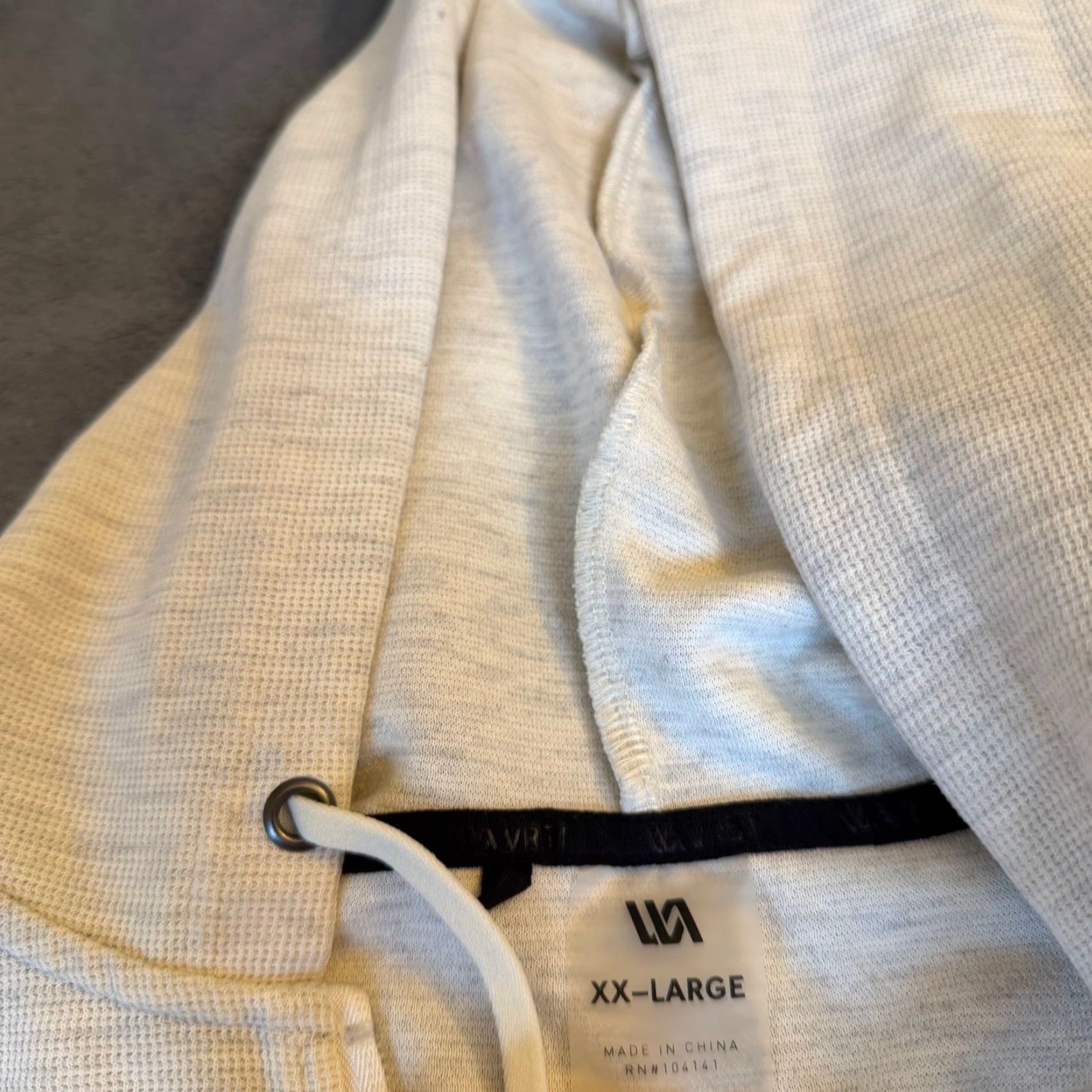 Vintage VRS T Heathered Light Grey Full Zip Hoodie Lightweight Comfort Mens XXL 2XL Size US XXL / EU 58 / 5 - 2 Thumbnail