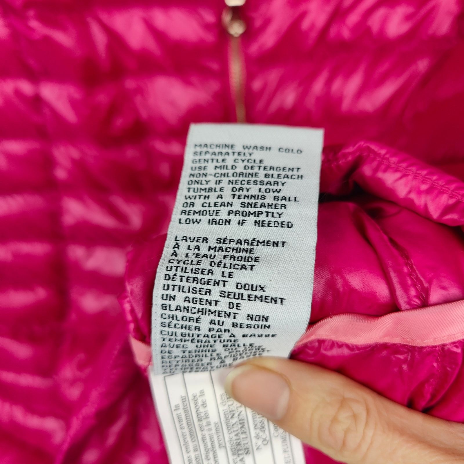 Kate Spade Kate Spade Down Jacket Womens Small Pink Full Zip Hooded Size S / US 4 / IT 40 - 9 Thumbnail