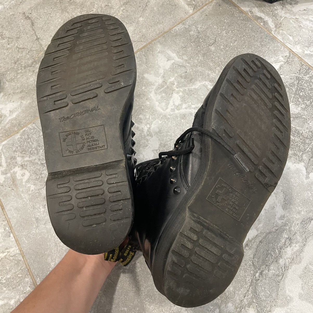 Dr. Martens × Leather Women Dr Martens Black boots shoes spikes rock Size US 7.5 / IT 37.5 - 9 Thumbnail