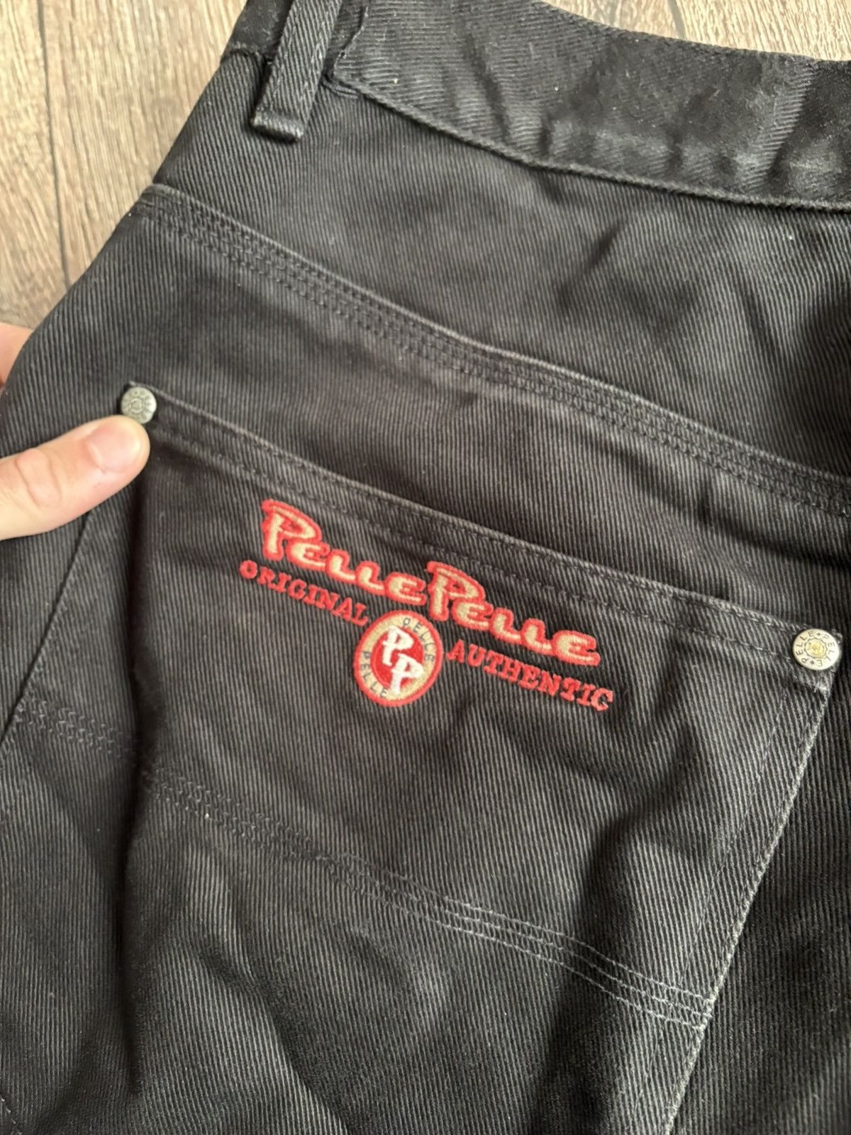 Pelle Pelle × Vintage Pelle Pelle Vintage Distressed Baggy Wide Carpenter Denim Size US 34 / EU 50 - 3 Thumbnail