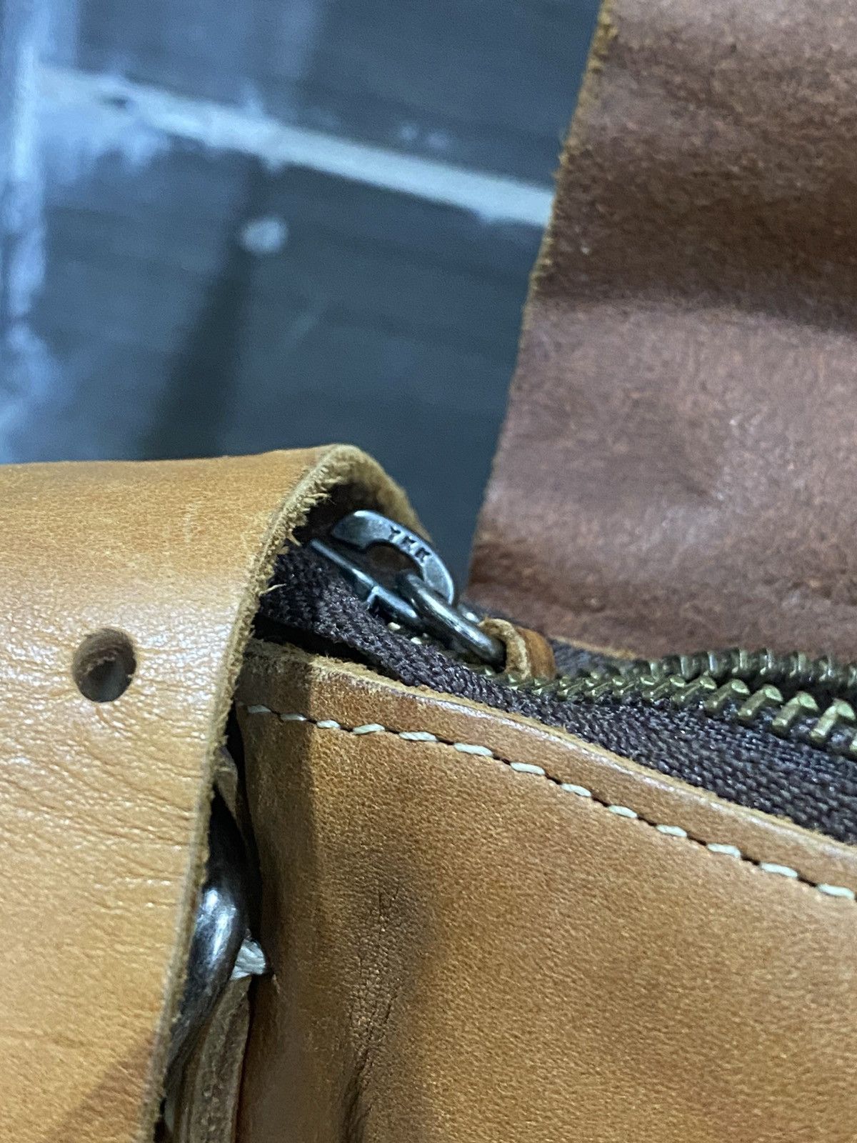Japanese Brand Full Leather Patina 1203 Mano Fece Cross Body Bag Size ONE SIZE - 9 Thumbnail