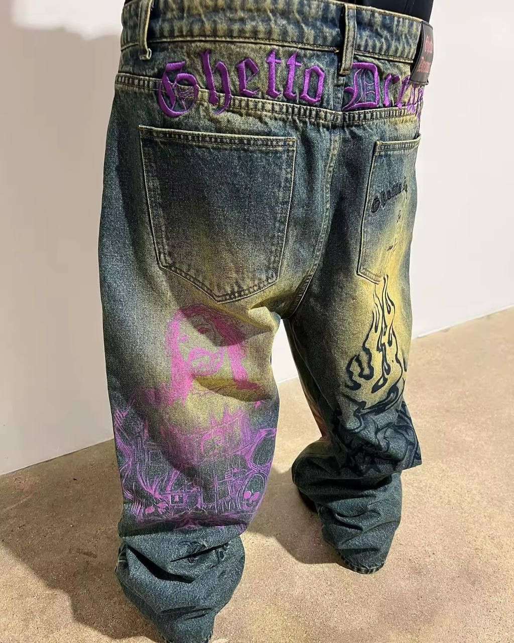 Japanese Brand × Vintage Gheto Dreams juicy baggy jeans Size US 36 / EU 52 - 6 Thumbnail