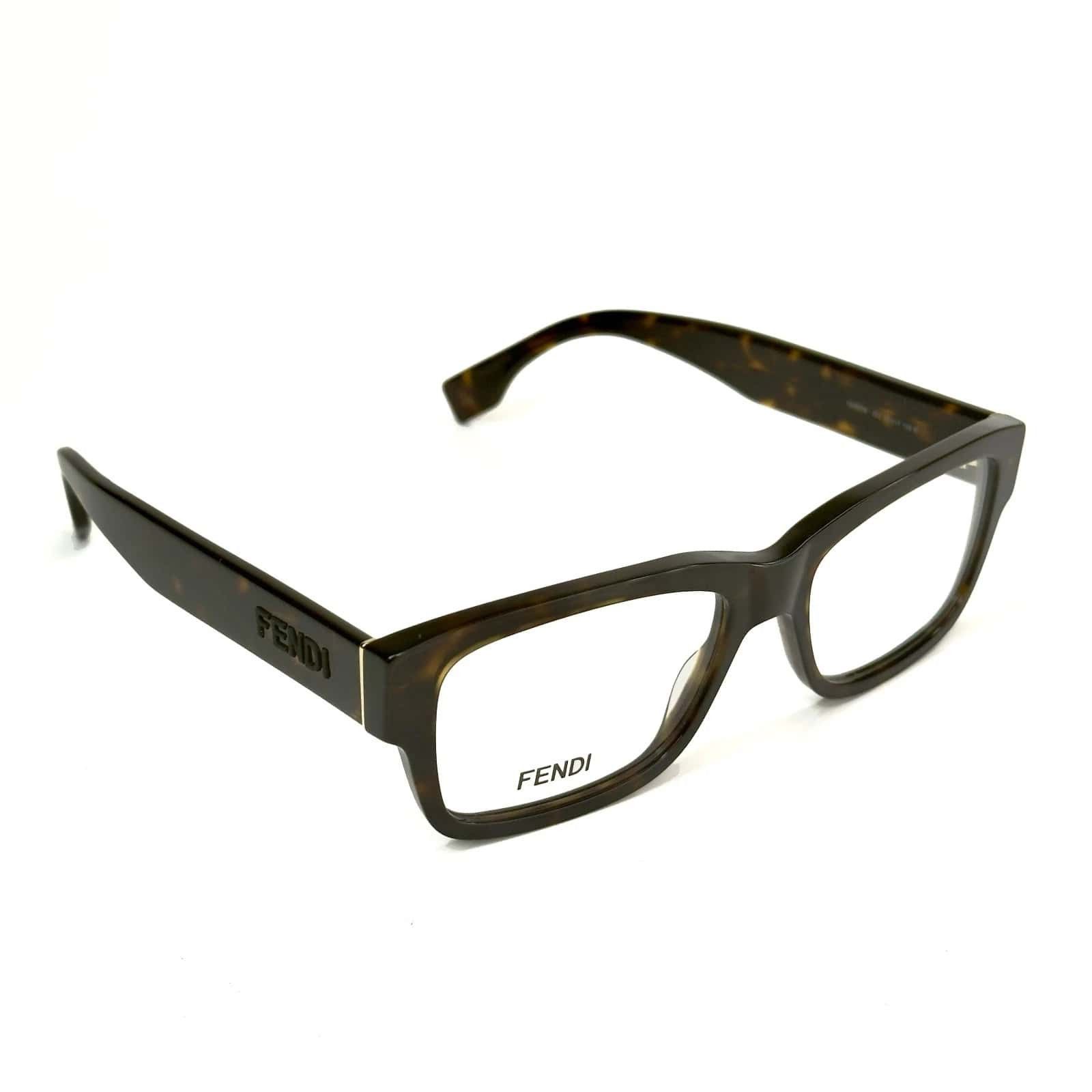 Fendi FENDI FE50079I 50079 SIGNATURE Brown Optical Frame 052 Size ONE SIZE - 6 Thumbnail