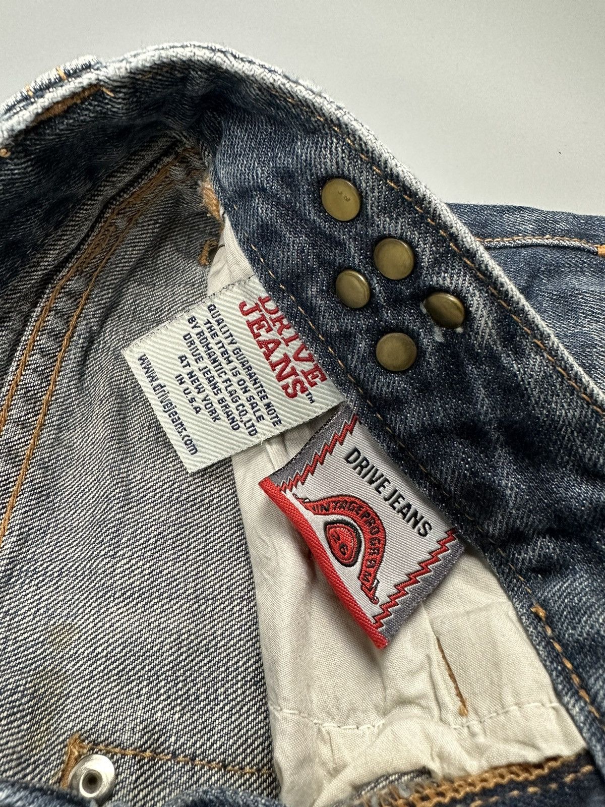 If Six Was Nine × Le Grande Bleu (L.G.B.) 🔥Flared🔥Drive Jeans Lightning Design Denim Size US 29 - 10 Thumbnail