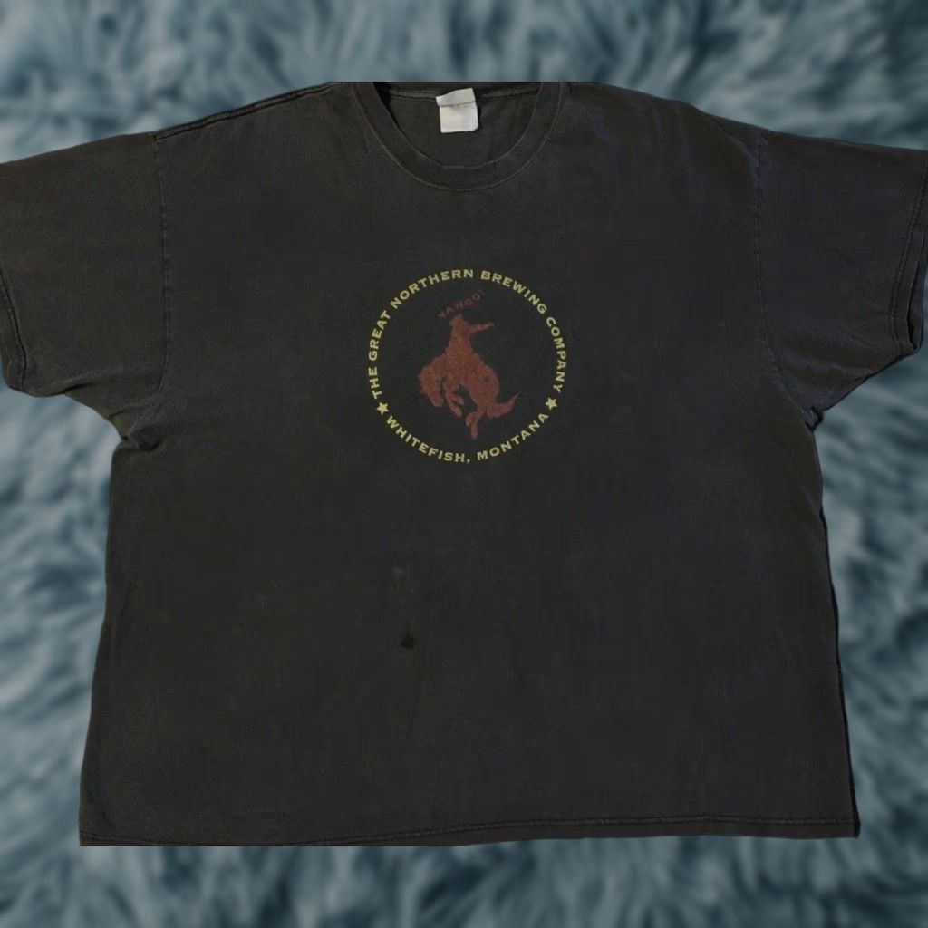 Greats VINTAGE Grunge Great Northern Brewing Faded Distress Funny Saying Shirt 2XL Black Mens T-Shirt Short Sleeve Size US XXL / EU 58 / 5 - 1 Thumbnail