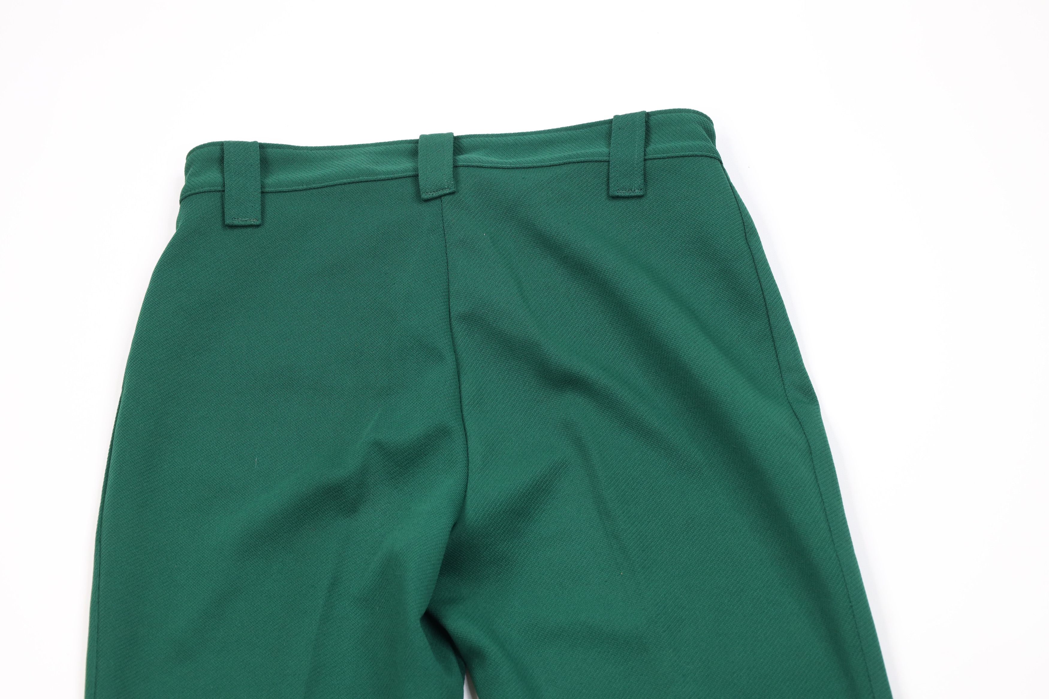 Vintage Vintage 70s Streetwear Wide Leg Bell Bottoms Pants Green USA Size 30" / US 8 / IT 44 - 7 Thumbnail