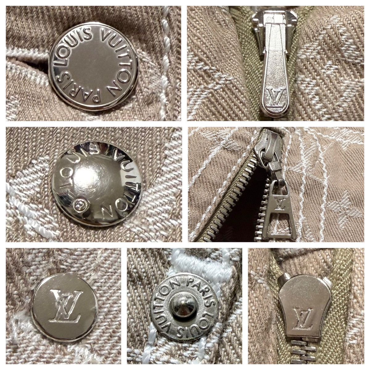 Louis Vuitton Authentic Louis Vuitton Leather Patch Monogram Jeans 36 Size 25" / US 0 / IT 36 - 4 Thumbnail