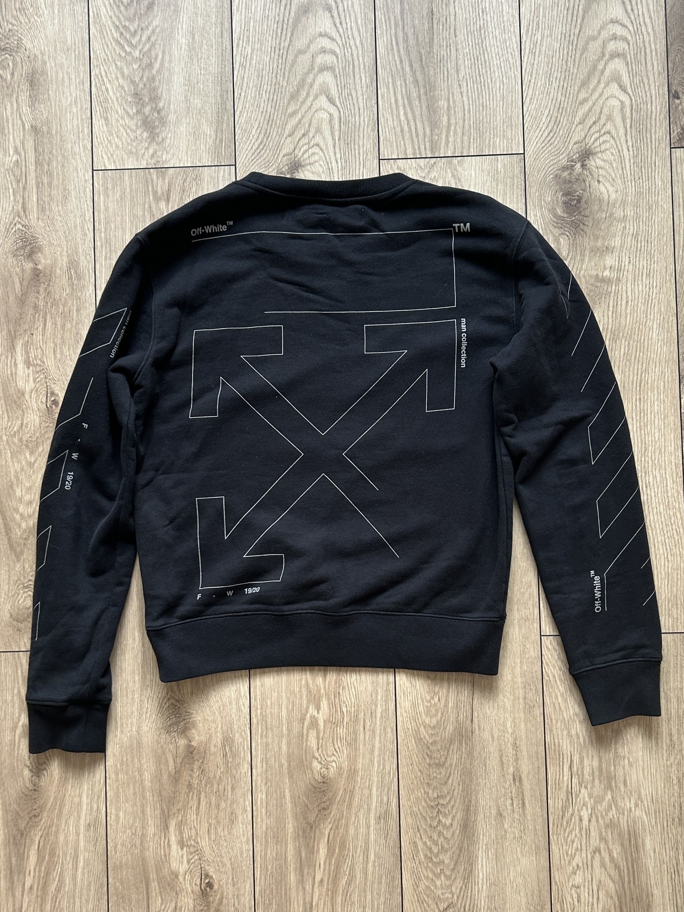 Off-White Diagonal Unfinished Sweatshirt