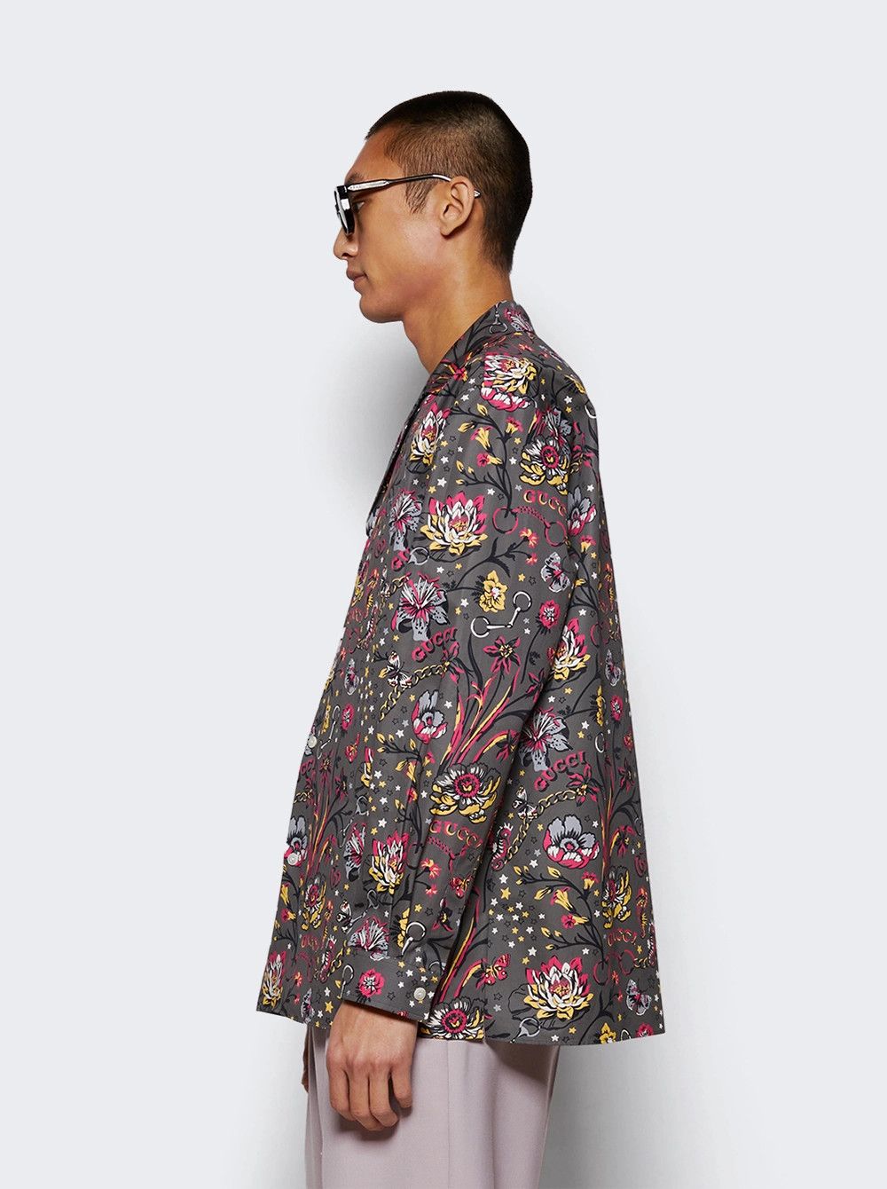 Gucci o1la5ras0426 Gucci Floral Punk Print Floral Shirt Size US L / EU 52-54 / 3 - 4 Thumbnail