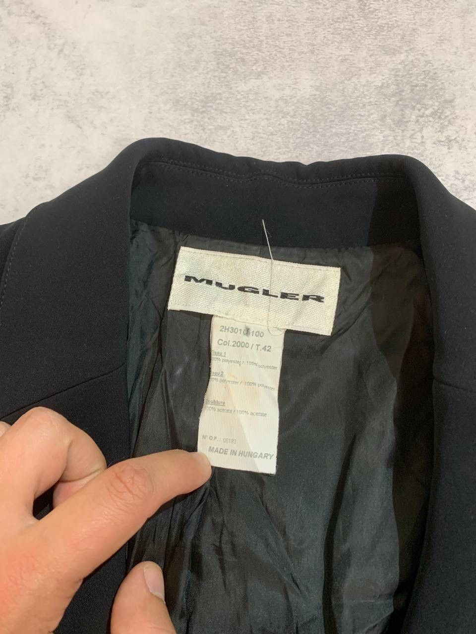 Thierry Mugler 2000 Thierry Mugler CLASSIC black design blazer 42 Size M / US 6-8 / IT 42-44 - 4 Thumbnail