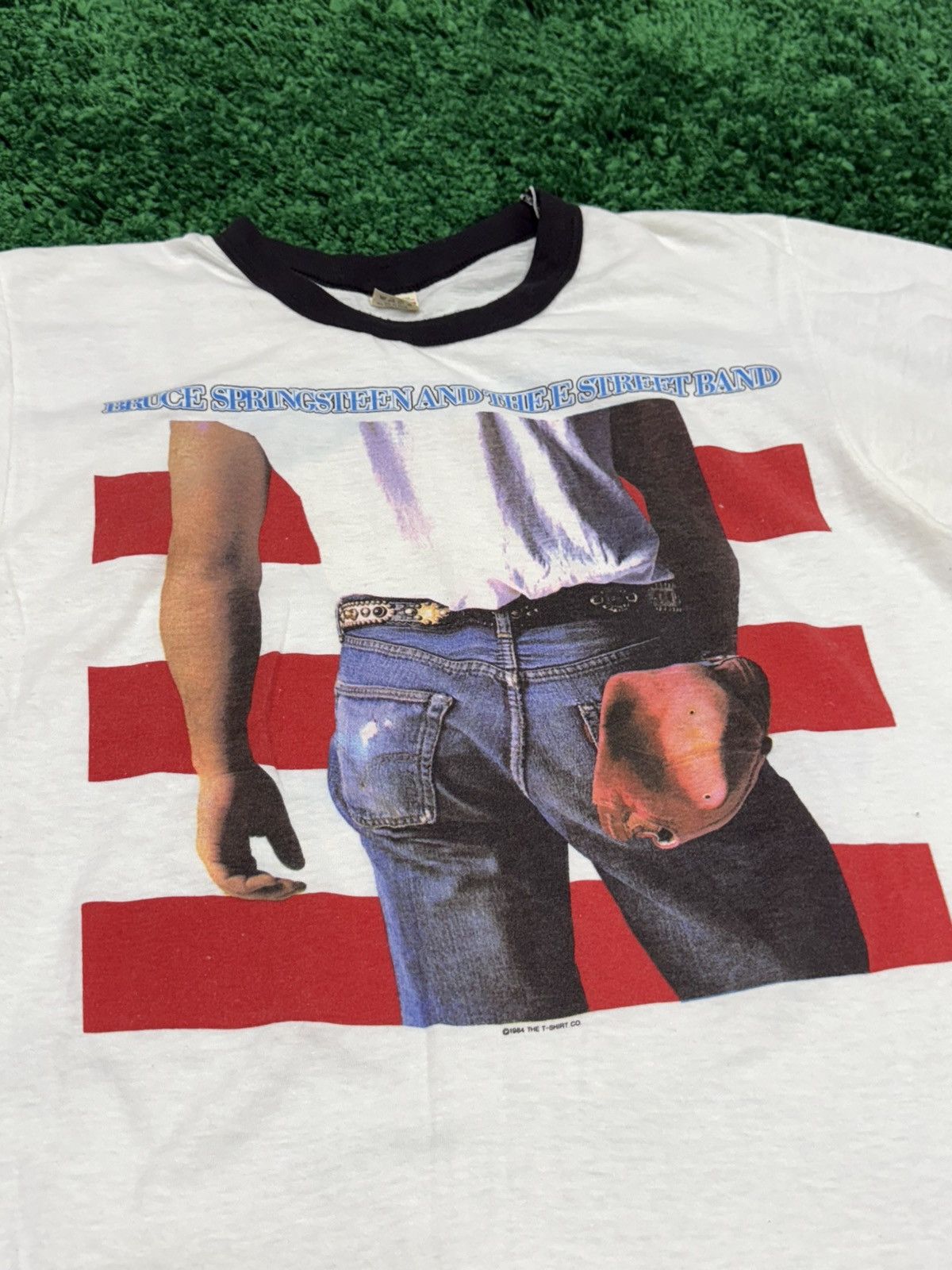 Vintage GRAIL 1984 Bruce Springsteen Born In The USA Ringer Large Size US L / EU 52-54 / 3 - 4 Thumbnail