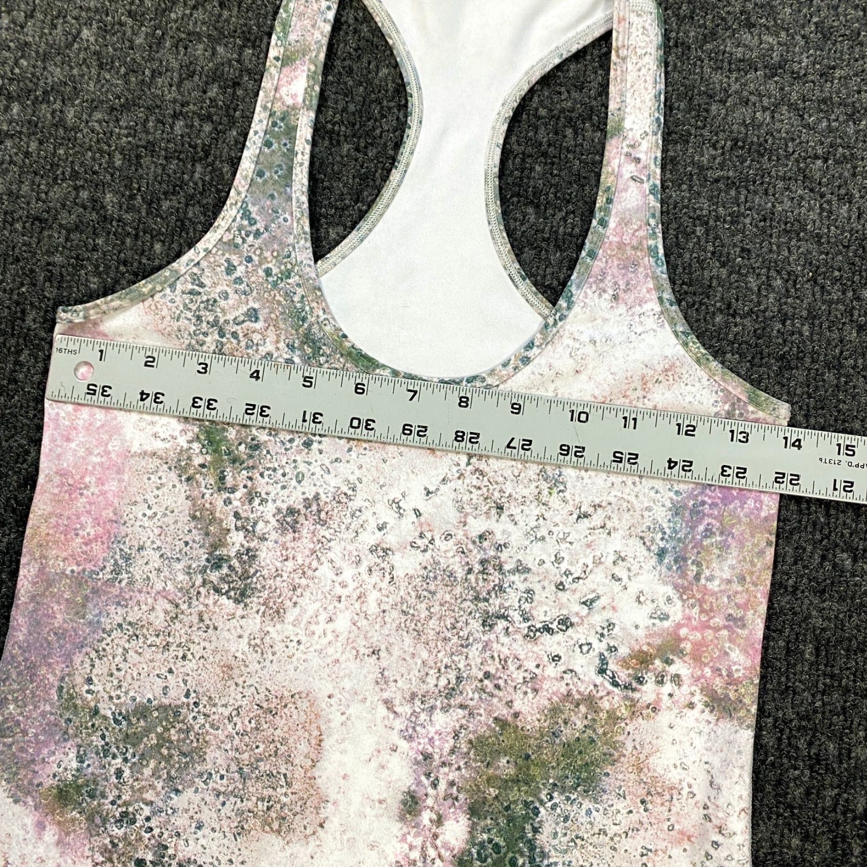Lululemon Lululemon Womens Tank Top Pink White Stone Crop Racerback 6 Sleeveless Breathable Lightweight Activewear Shirt Womens 6 Size M / US 6-8 / IT 42-44 - 4 Thumbnail