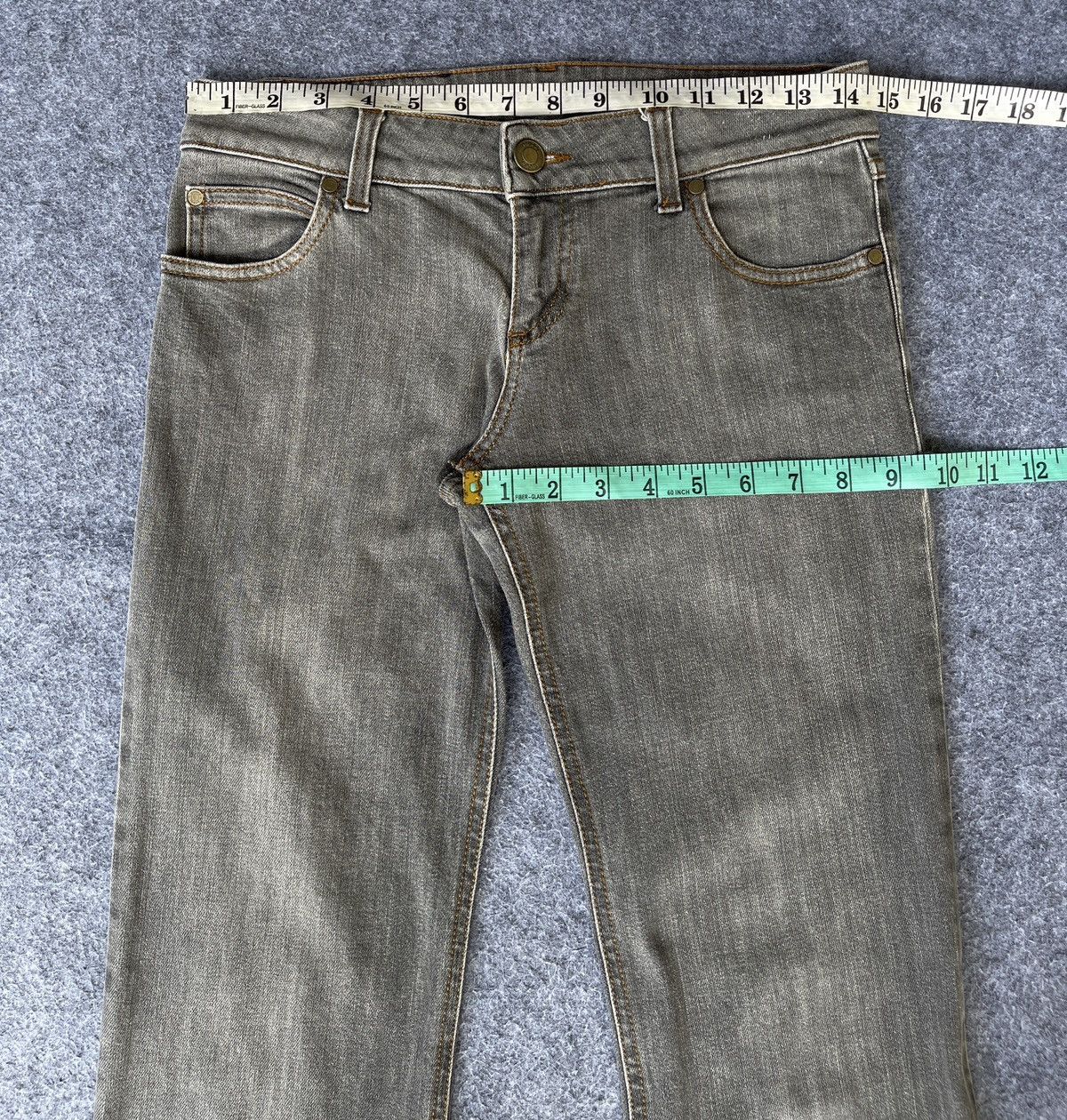 Gucci Vintage🔥Gucci🔥Flared Elastane Denim Y2k Size 29" - 4 Thumbnail