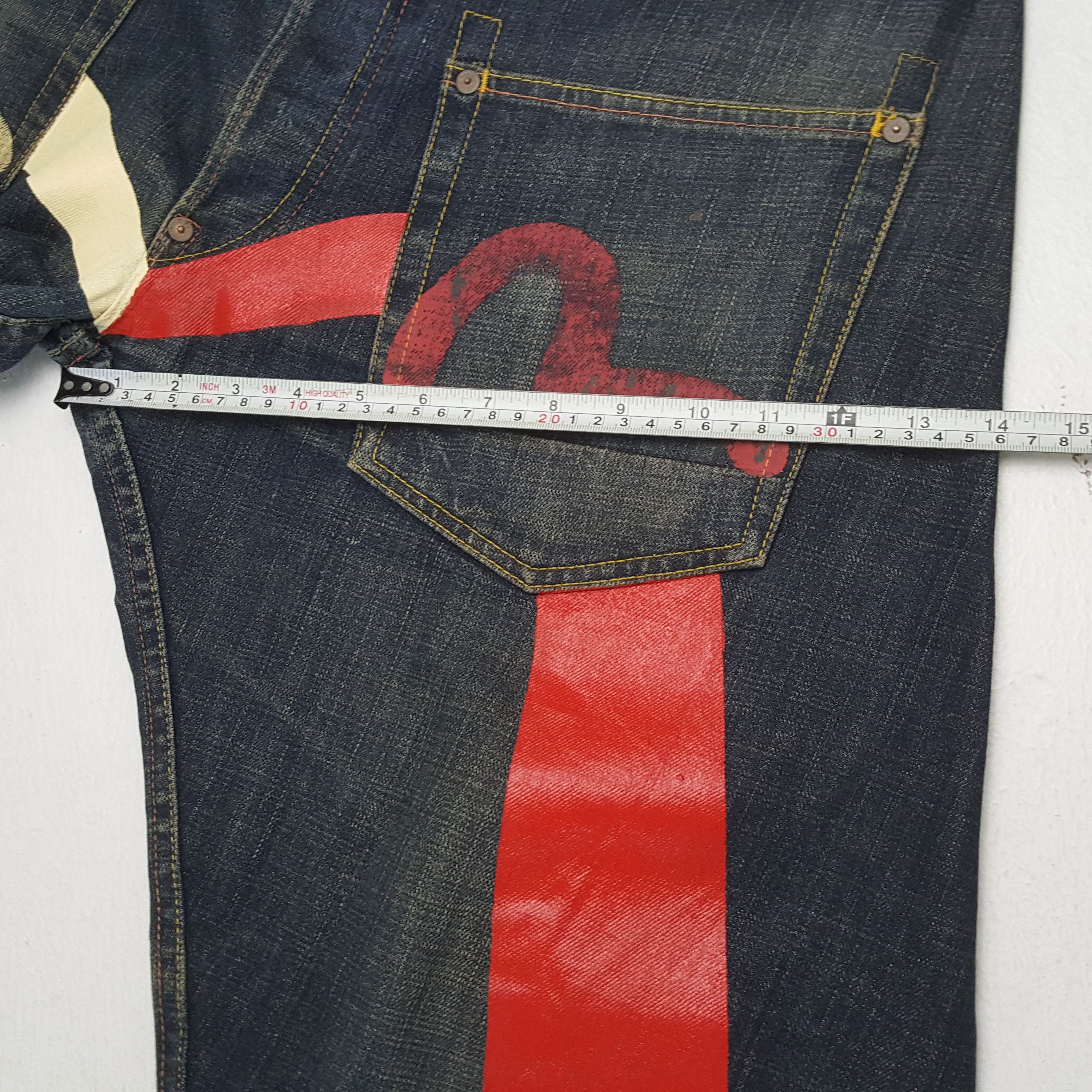 Evisu × Japanese Brand × Vintage EVISU Japanese Brand Streetwear Custom Daicock Jeans Size US 36 / EU 52 - 9 Thumbnail