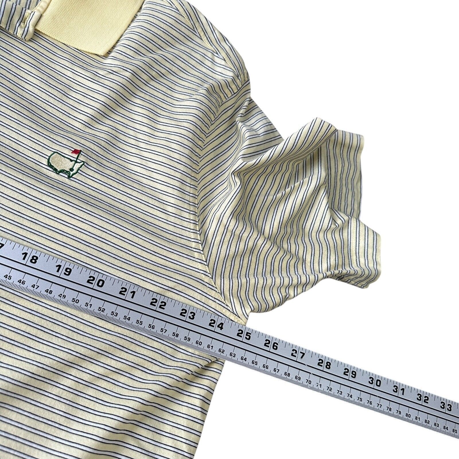 Other Masters Amen Corner Polo Shirt Men’s XL Yellow Striped Size US XL / EU 56 / 4 - 7 Thumbnail