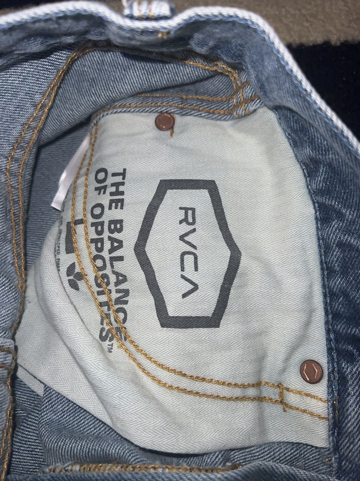 RVCA New Dawn - Straight Fit Jeans for Men Size US 33 - 4 Thumbnail