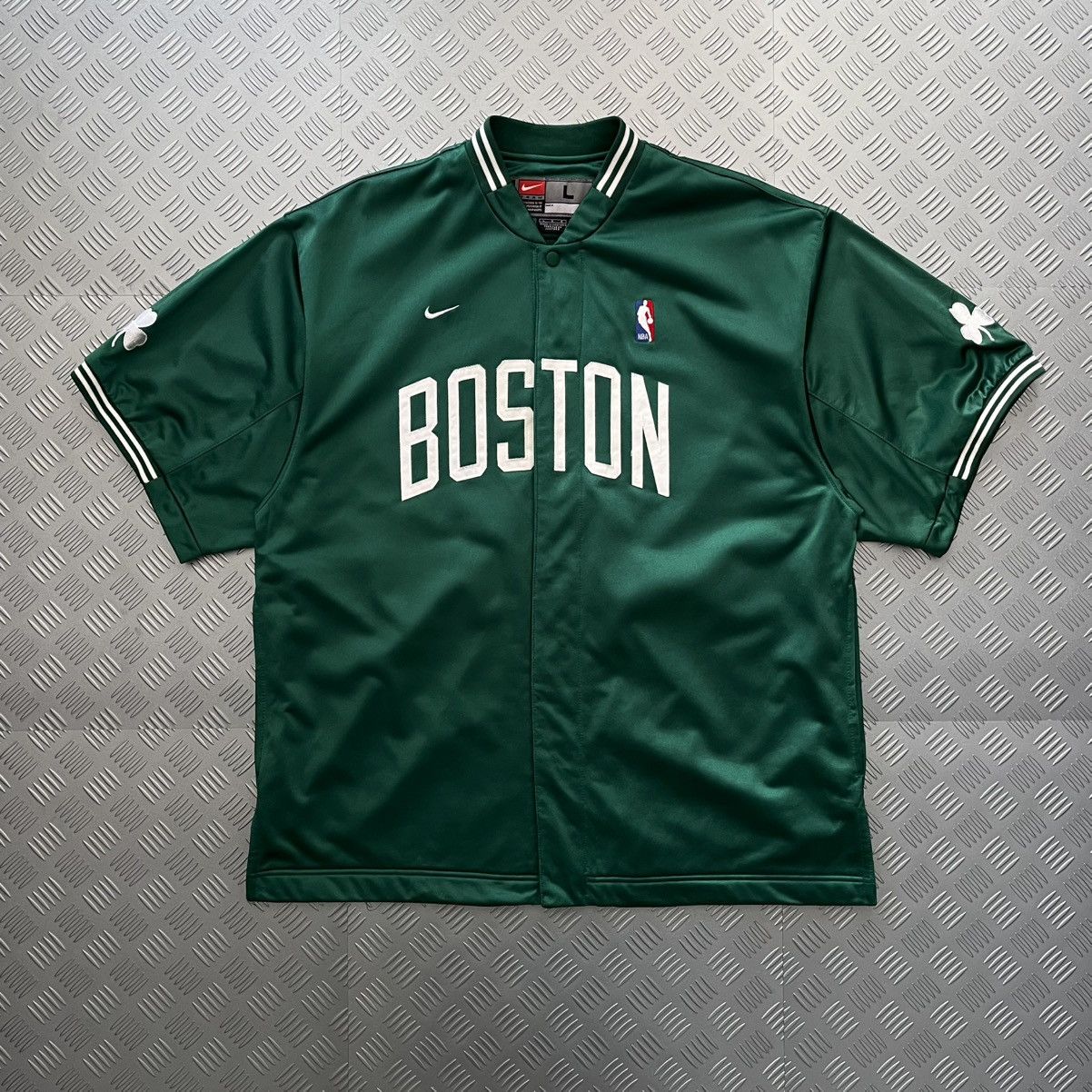 NBA × Nike × Vintage Vintage Nike Boston Celtics NBA Shooting WarmUp Jersey Size US L / EU 52-54 / 3 - 1 Thumbnail
