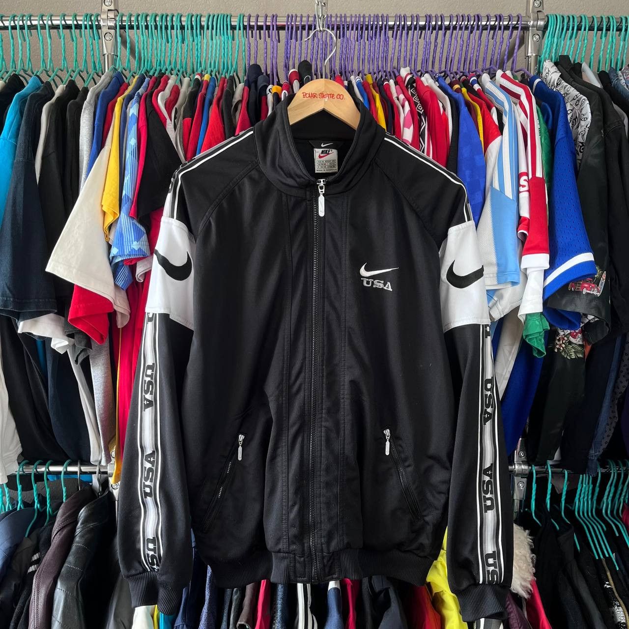 Nike Vintage 90s Nike USA Track Jacket Activewear Sportswear Size US M / EU 48-50 / 2 - 4 Thumbnail